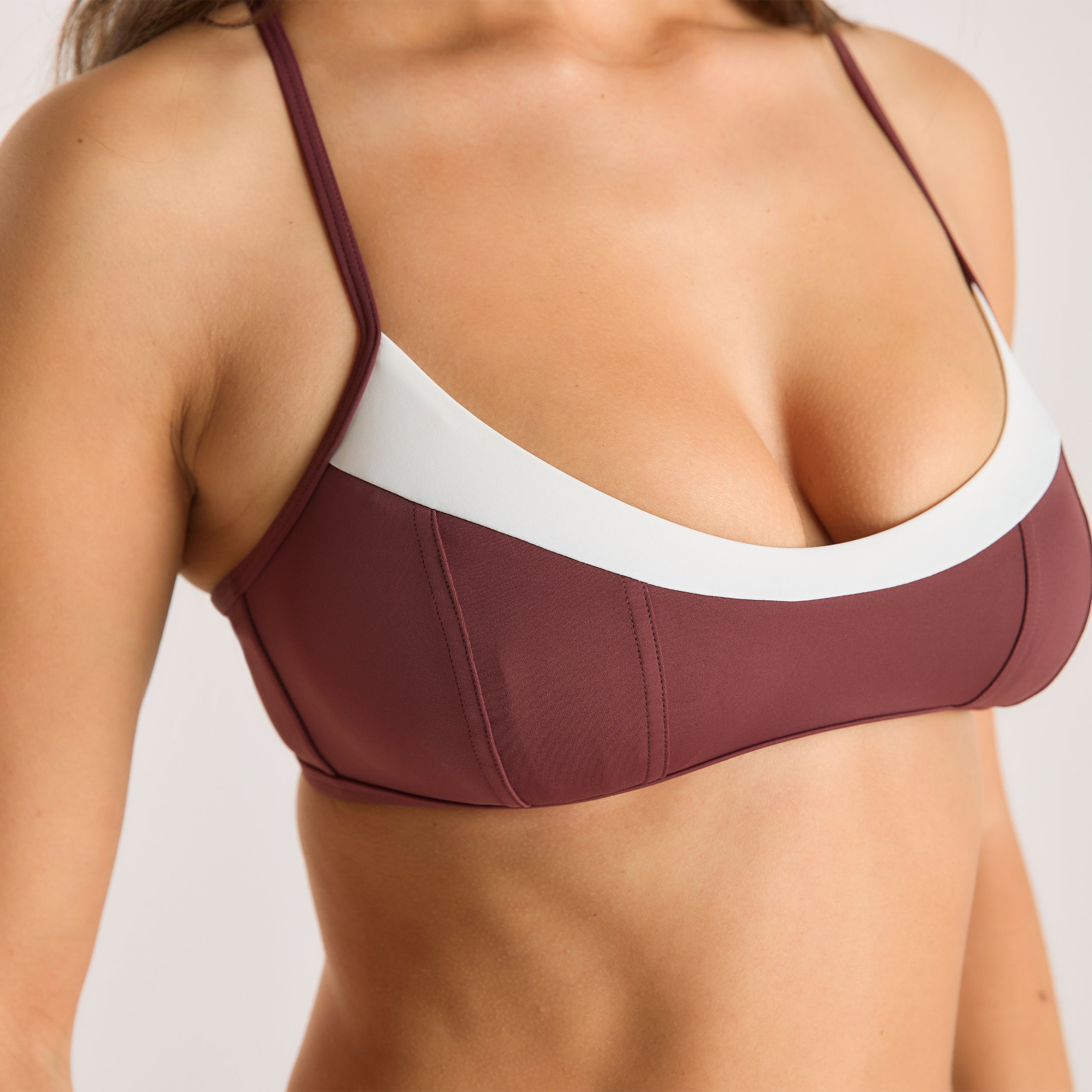 Haut de Bikini Monaco | Haut de Bikini Monaco - Prune