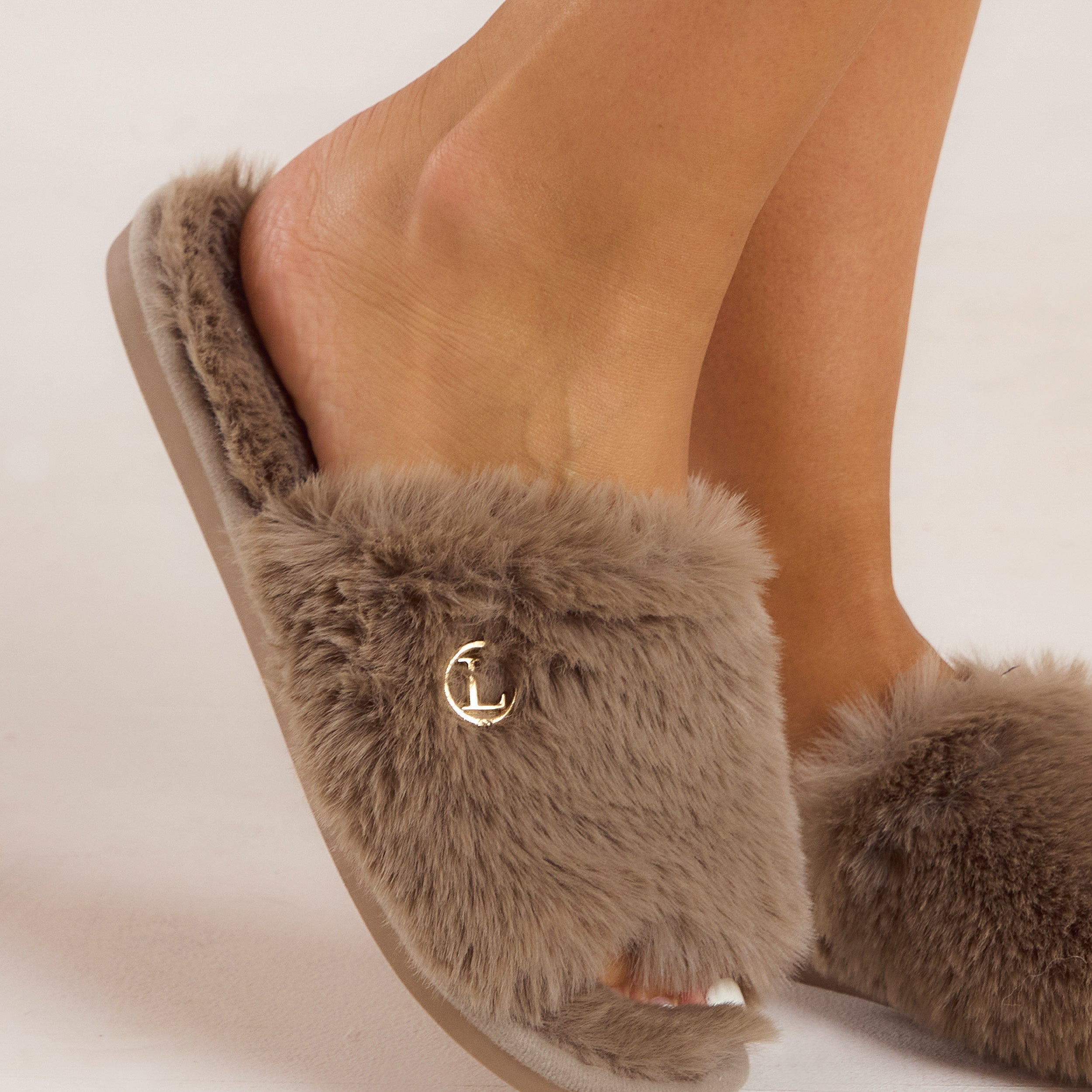 Pantoufle Scarlett | Pantoufle Scarlett - Taupe