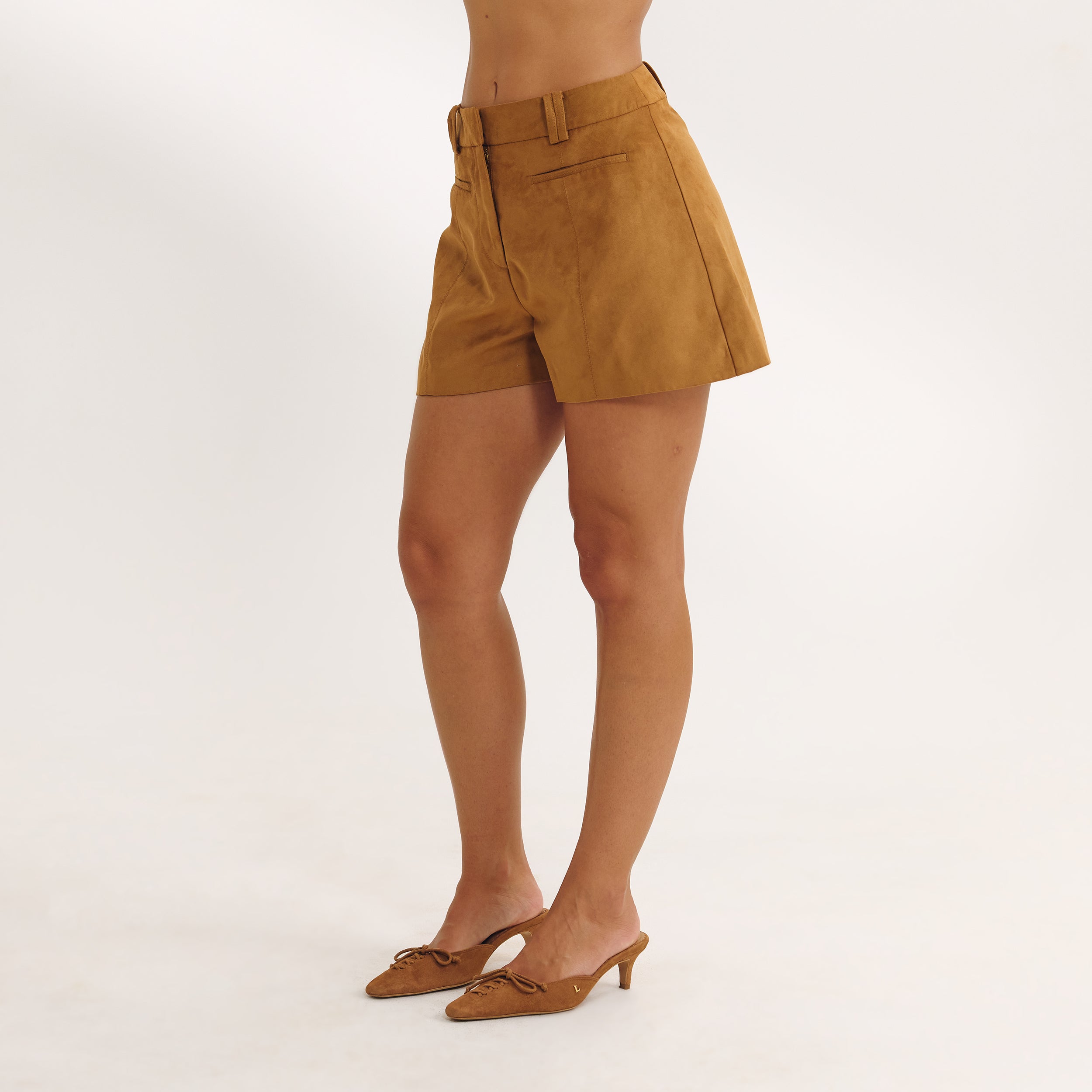 Short en Daim | Short en Daim - Beige