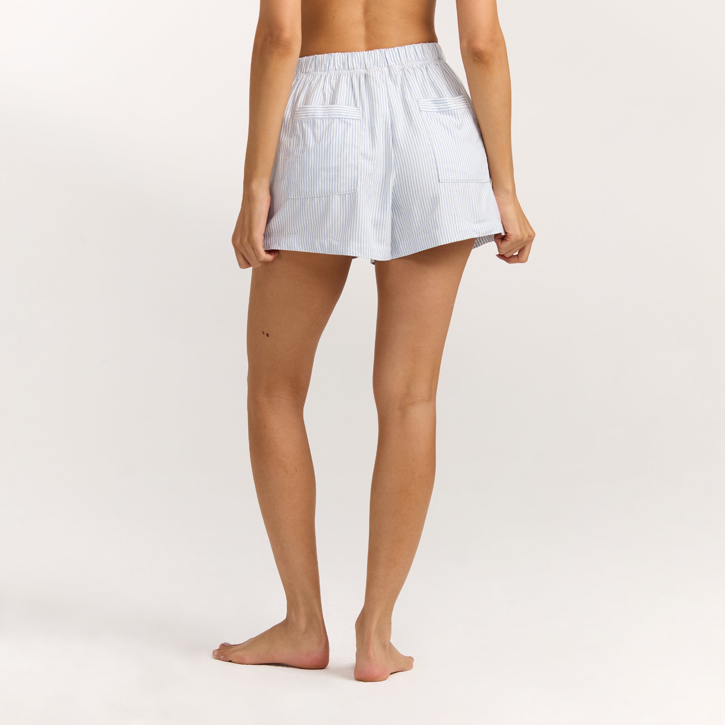 Short de Pyjama Woven Stripe | Short de Pyjama Woven Stripe - Rayures Bleues
