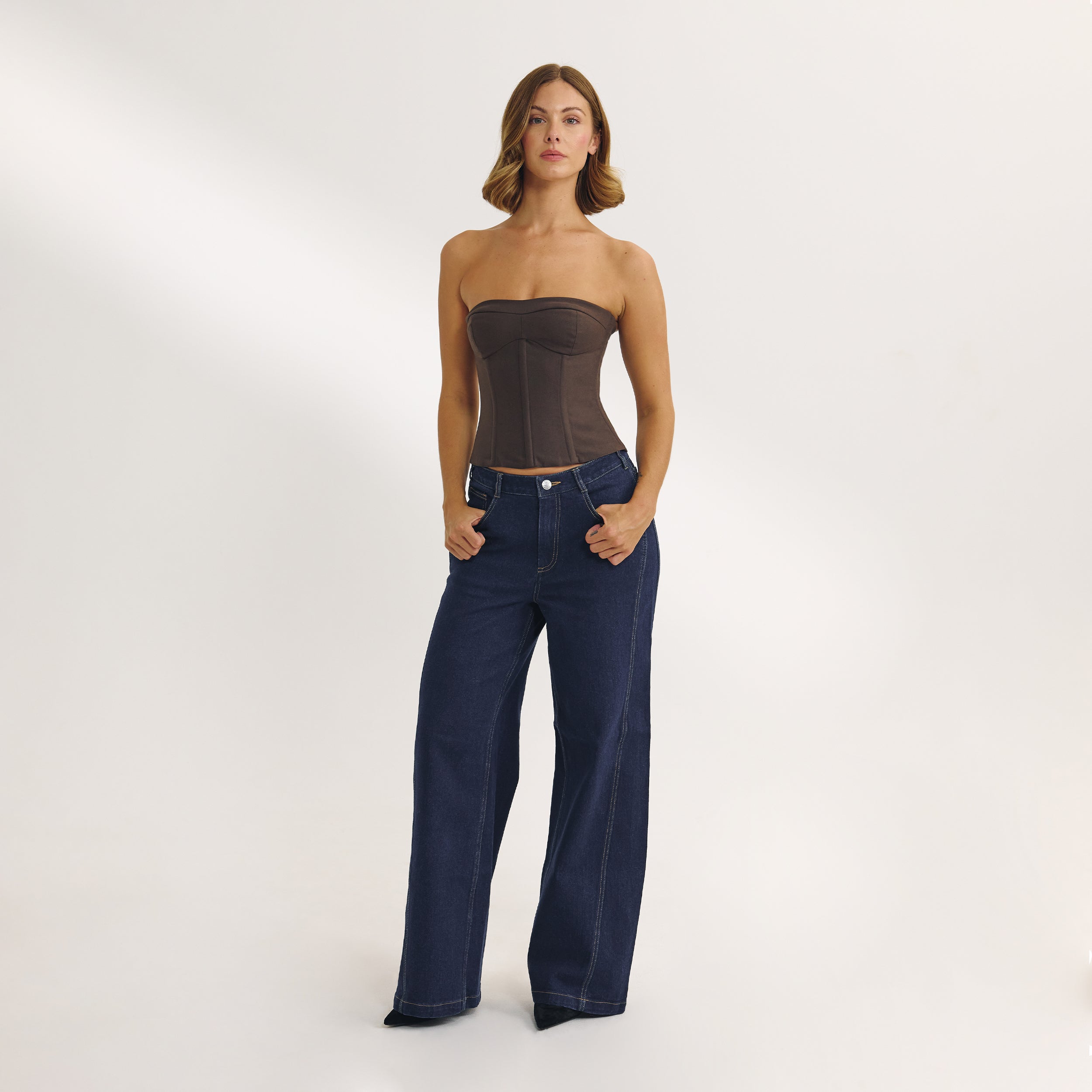 Bustier Bandeau | Bustier Bandeau - Marron Foncé