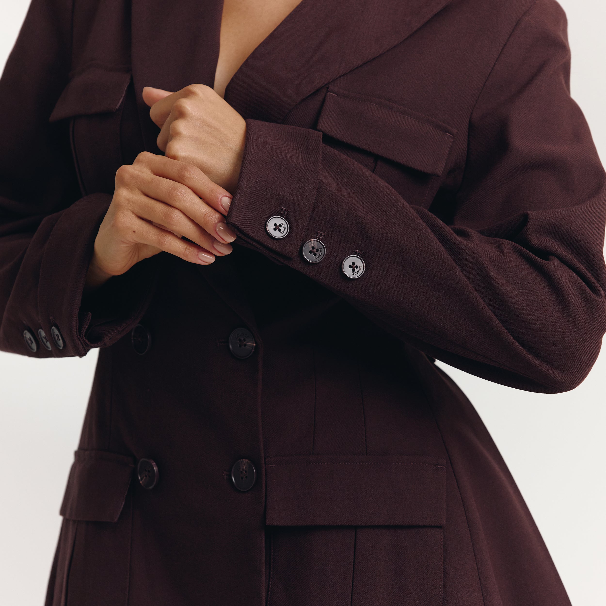 Robe Blazer | Robe Blazer - Chocolat