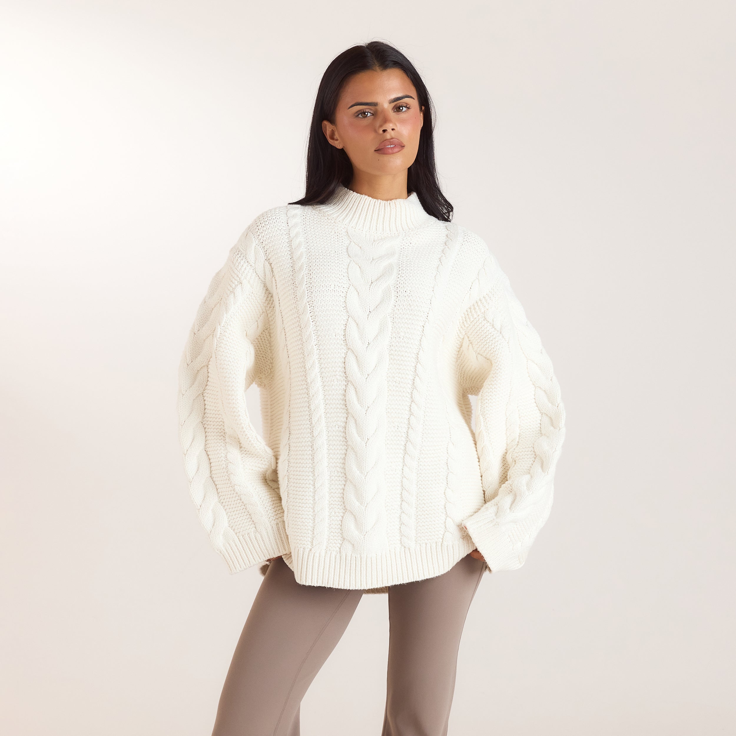Pull Torsadé Oversize | Pull Torsadé Oversize - Crème