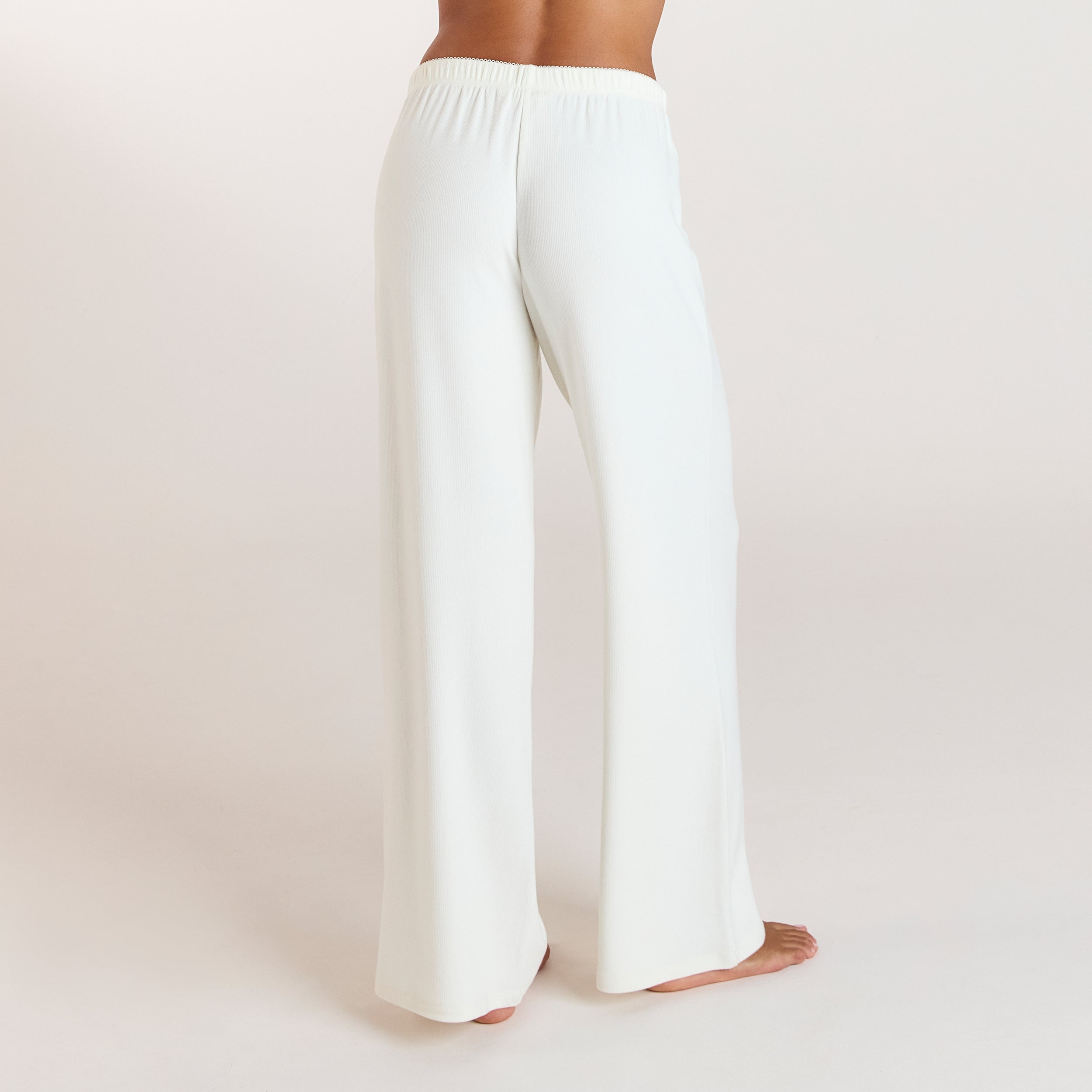 Pantalon de Pyjama Côtelé | Pantalon de Pyjama Côtelé - Crème