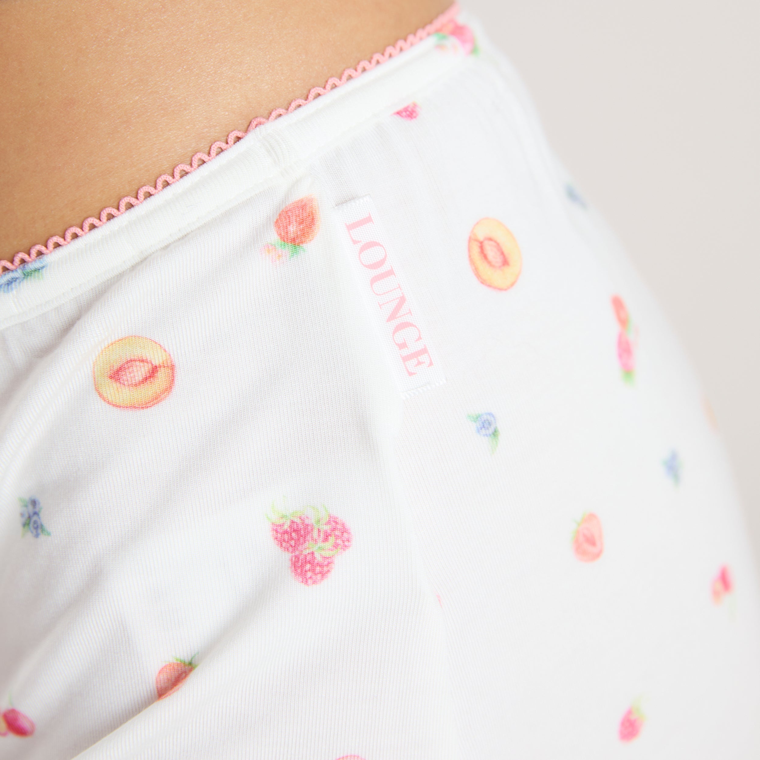 Short de Pyjama en Modal | Short de Pyjama en Modal - Fruits Blancs