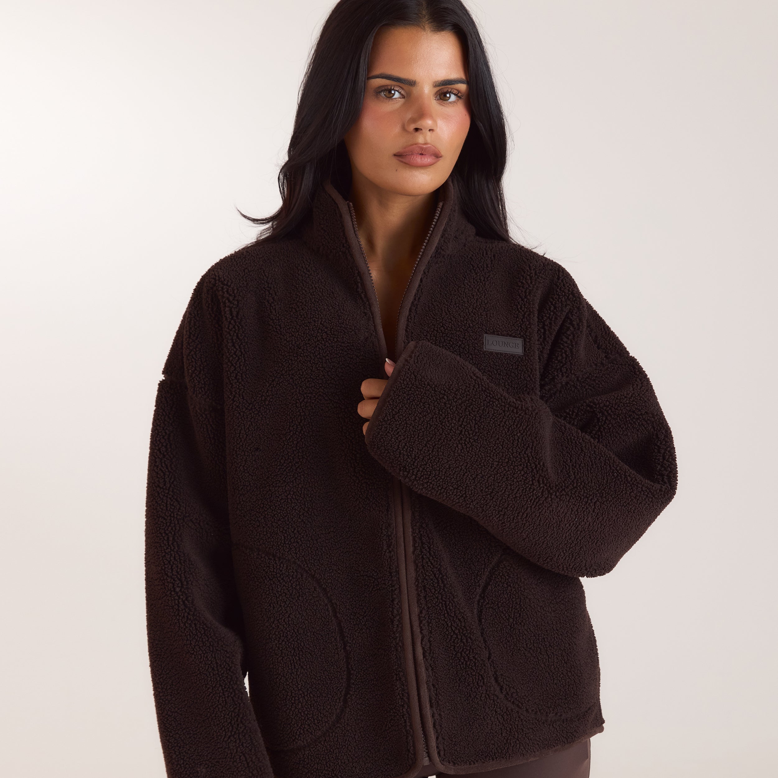 Veste Borg Zippée | Veste Borg Zippée - Chocolat