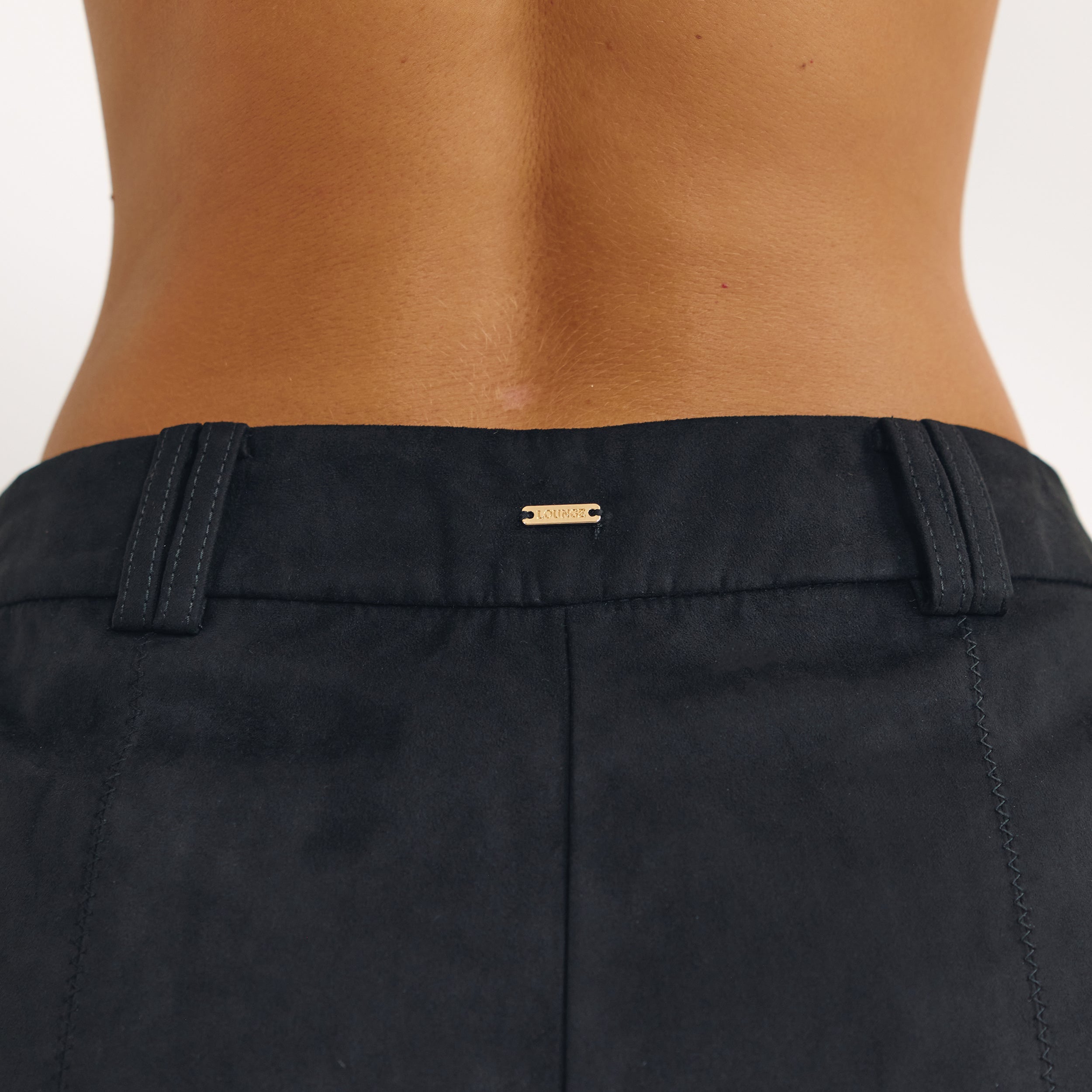 Short en Daim | Short en Daim - Noir