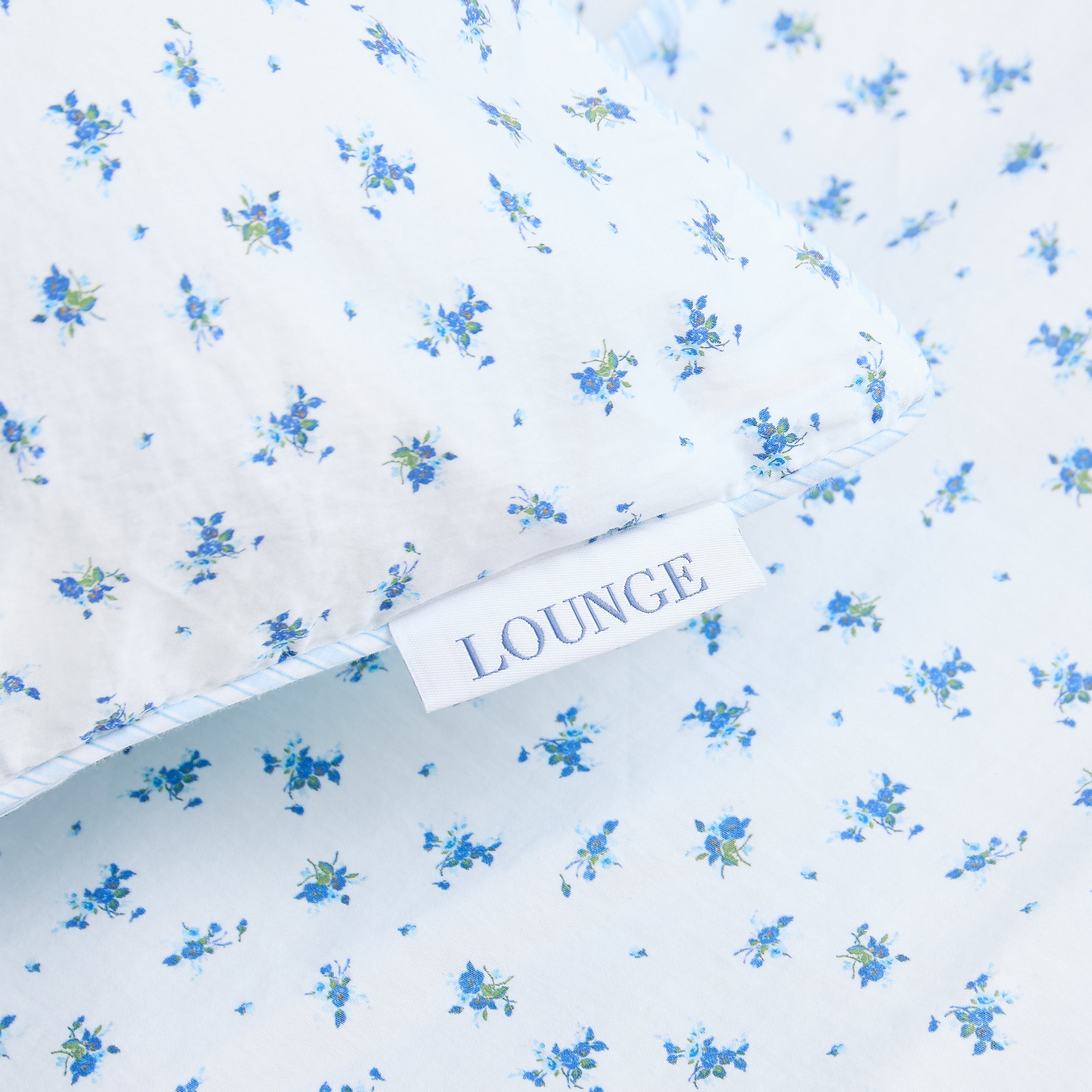 Housse de Couette Bloom & Stripe | Housse de Couette Bloom & Stripe - Bleu Floral