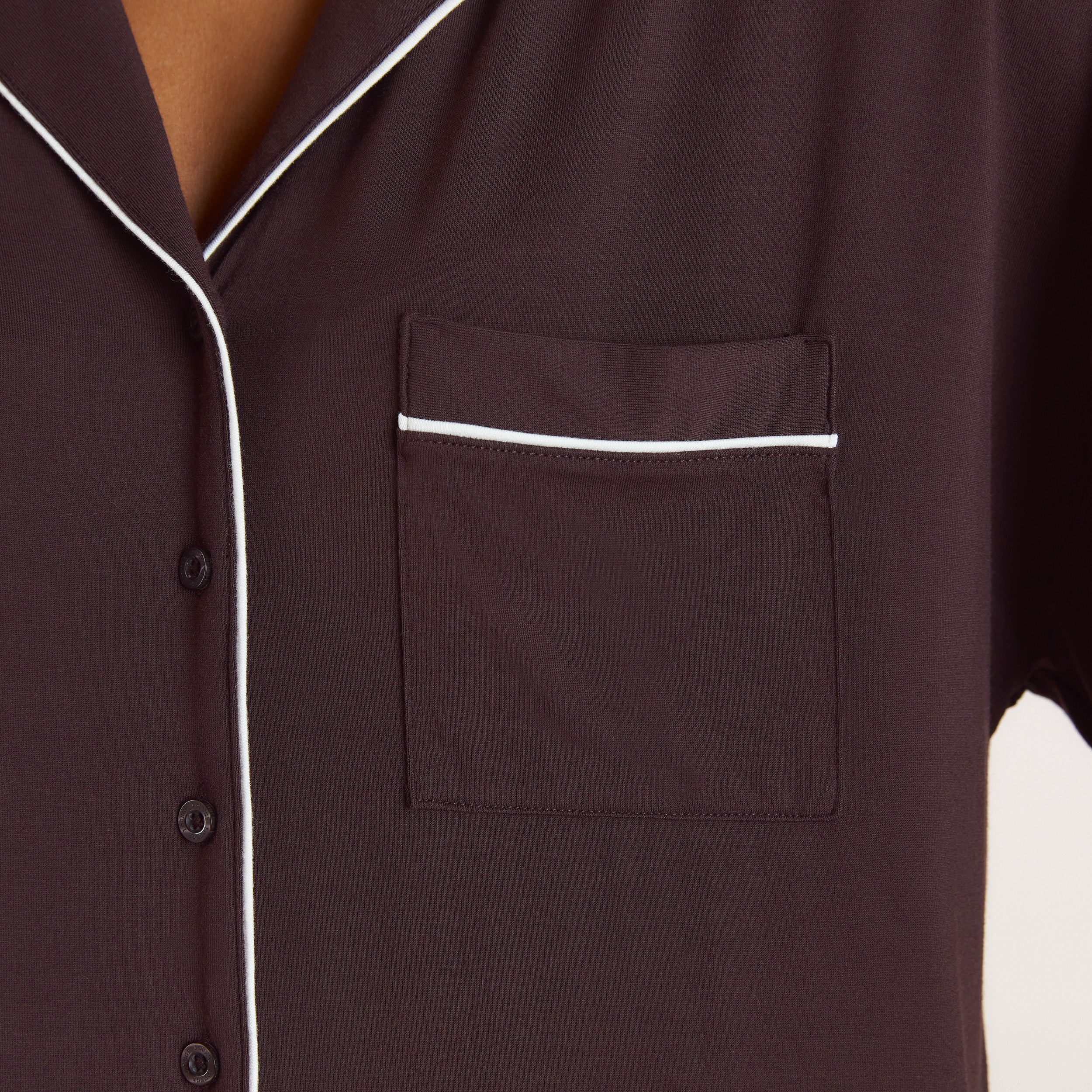 Chemise de Pyjama Modal | Chemise de Pyjama Modal - Chocolat Noir