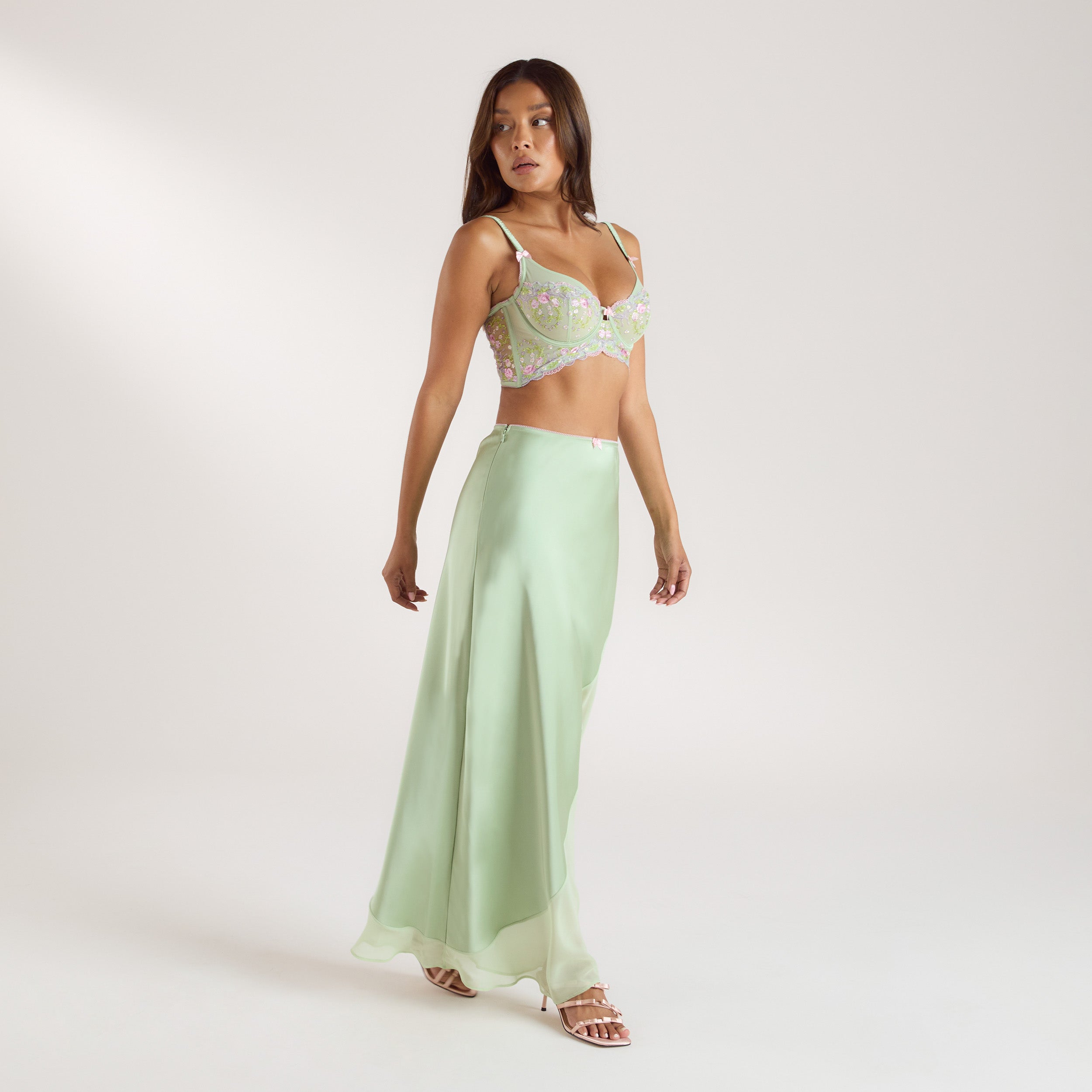 Soutien-Gorge et Jupe Longue Elyssia | Soutien-Gorge Elyssia (Ensemble) - Vert