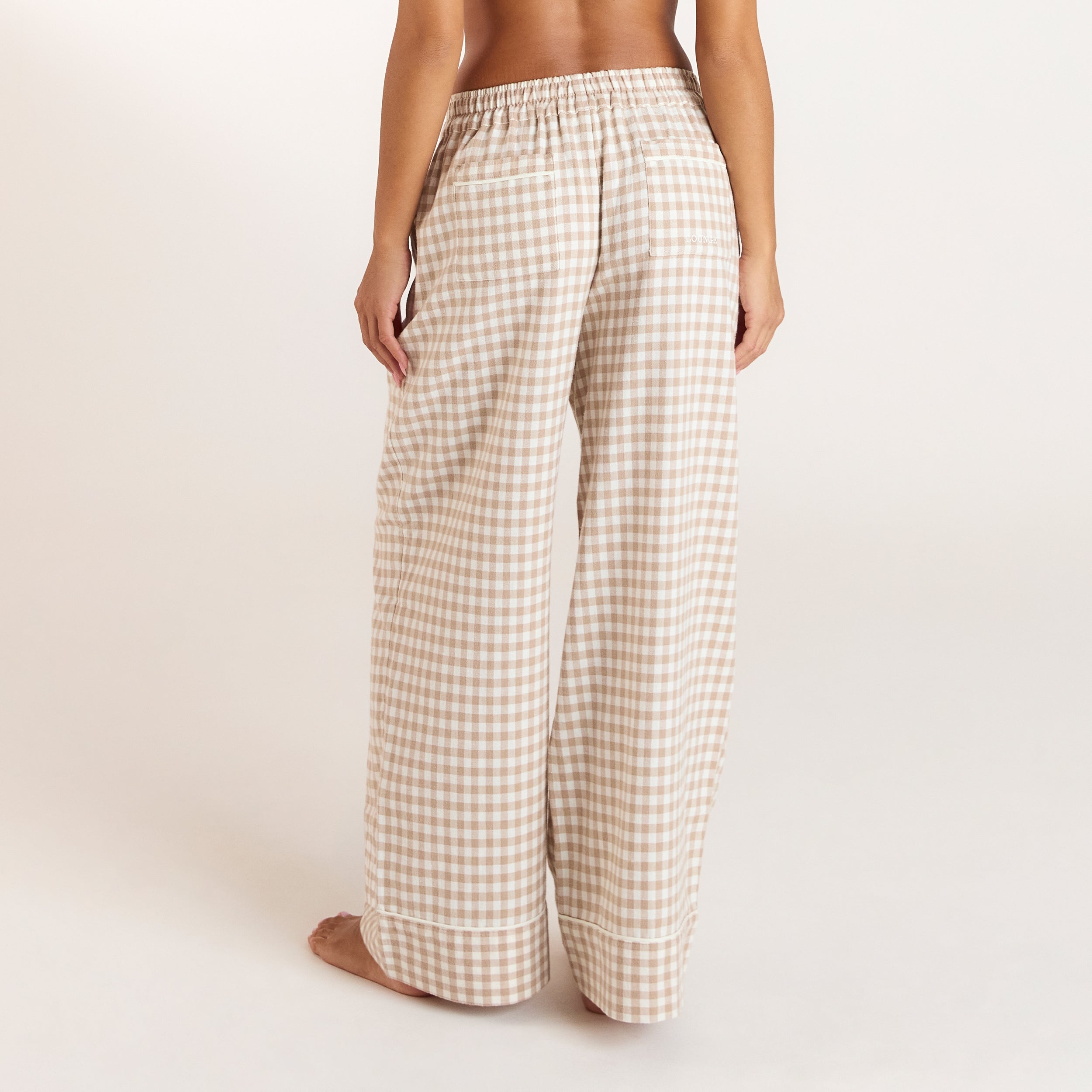 Pantalon de Pyjama Vichy | Pantalon de Pyjama Vichy - Beige
