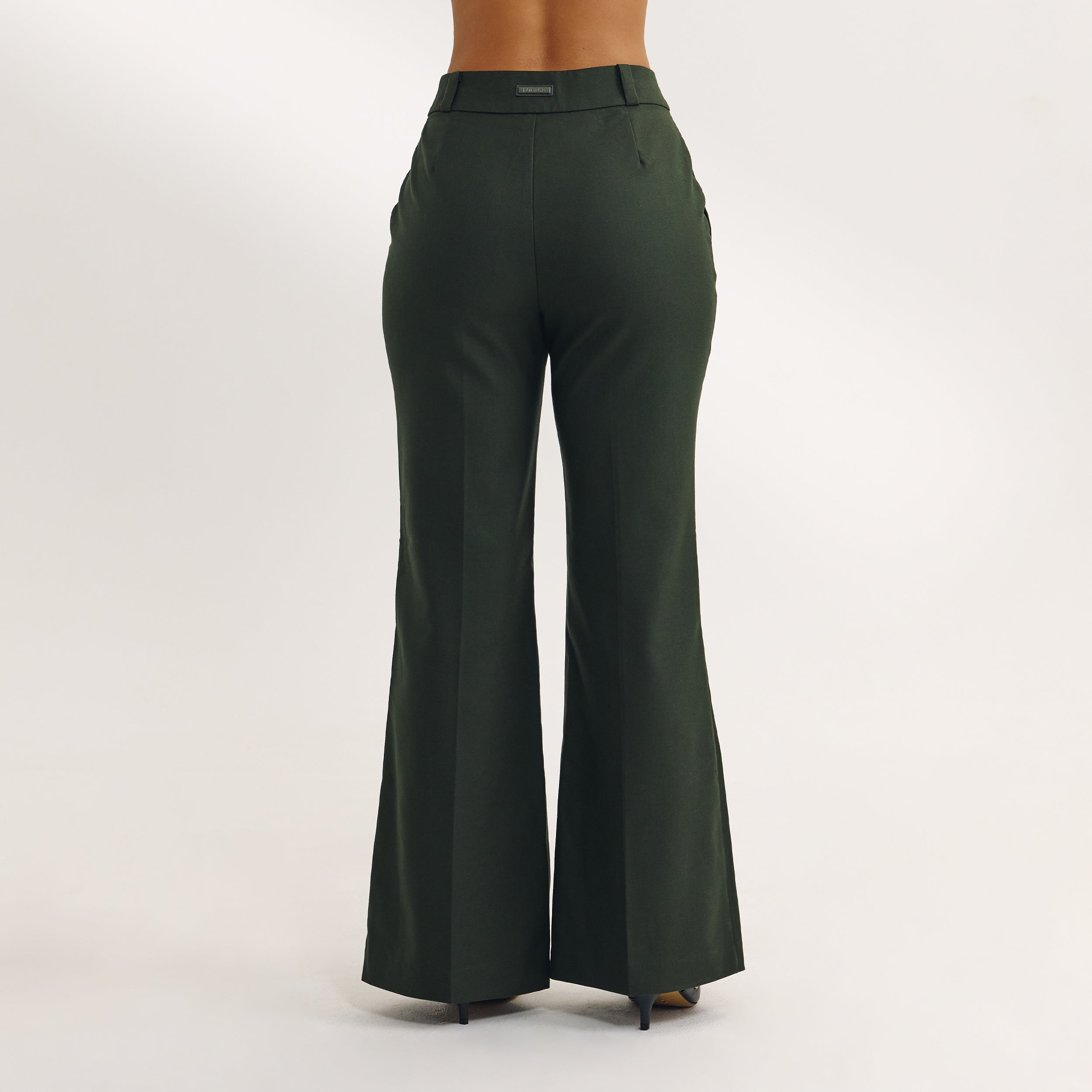 Pantalon Évasé | Pantalon Évasé - Vert Foncé