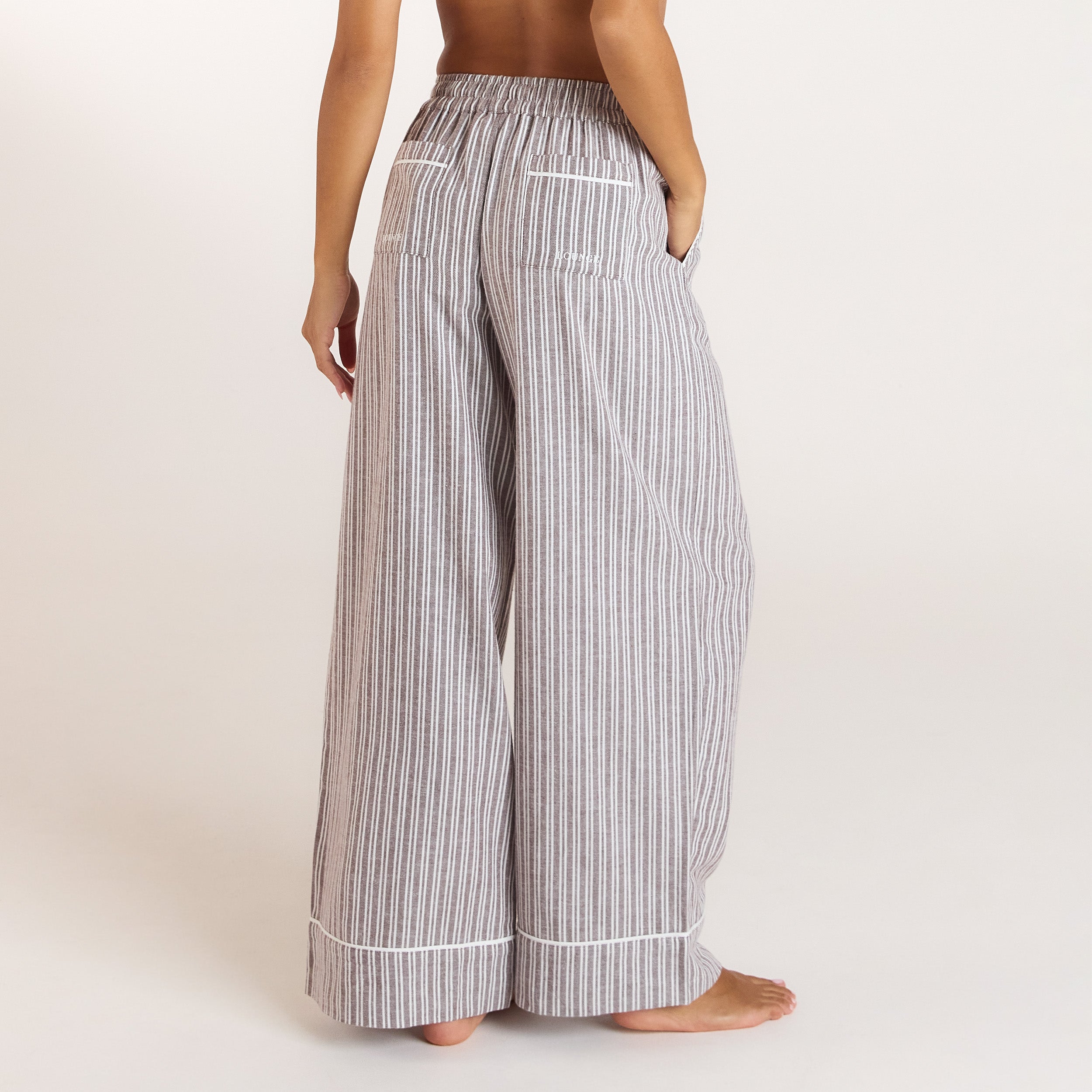 Pantalons de Pyjama Stripe | Pantalons de Pyjama Stripe - Chocolat