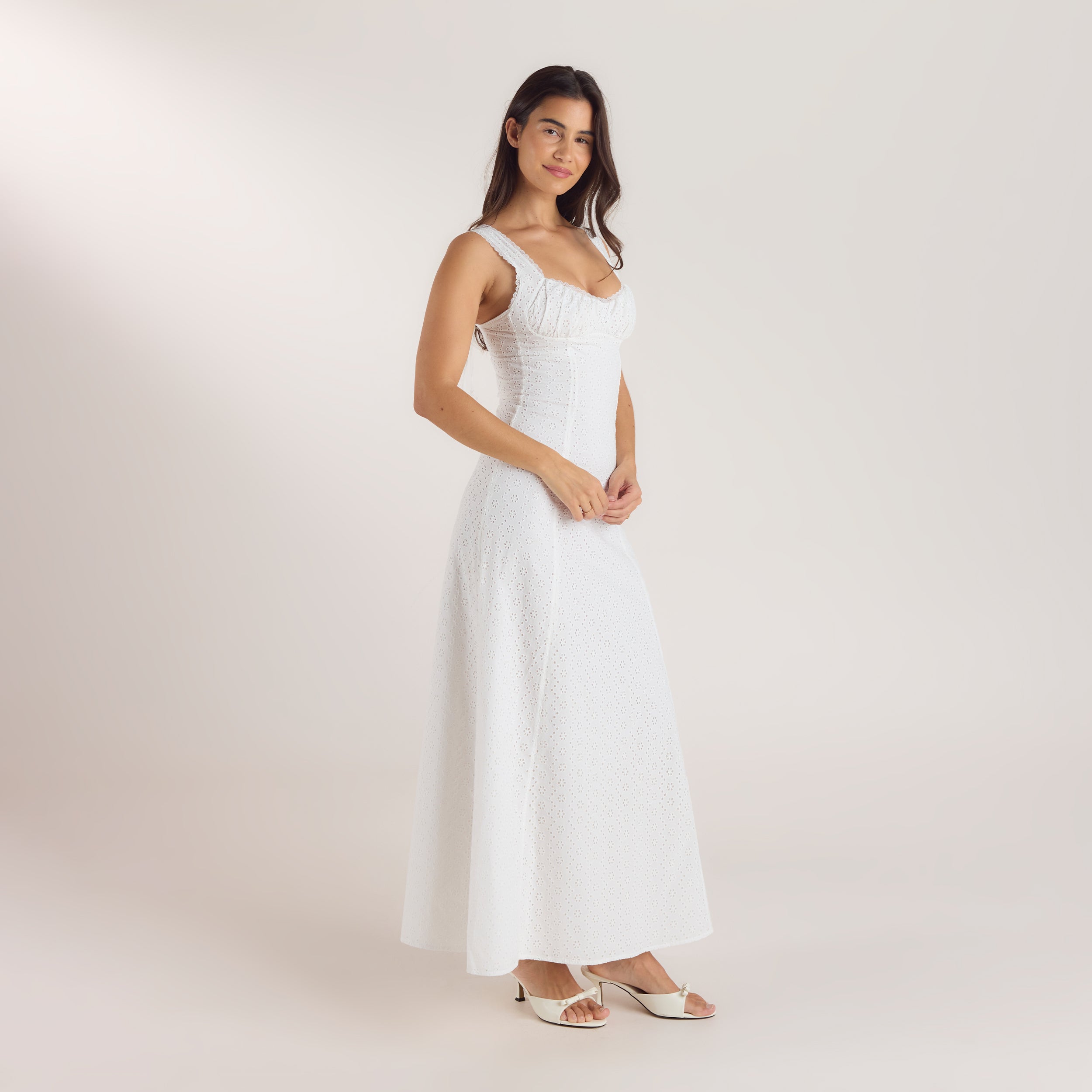 Robe Maxi Corset | Robe Maxi Corset - Blanc