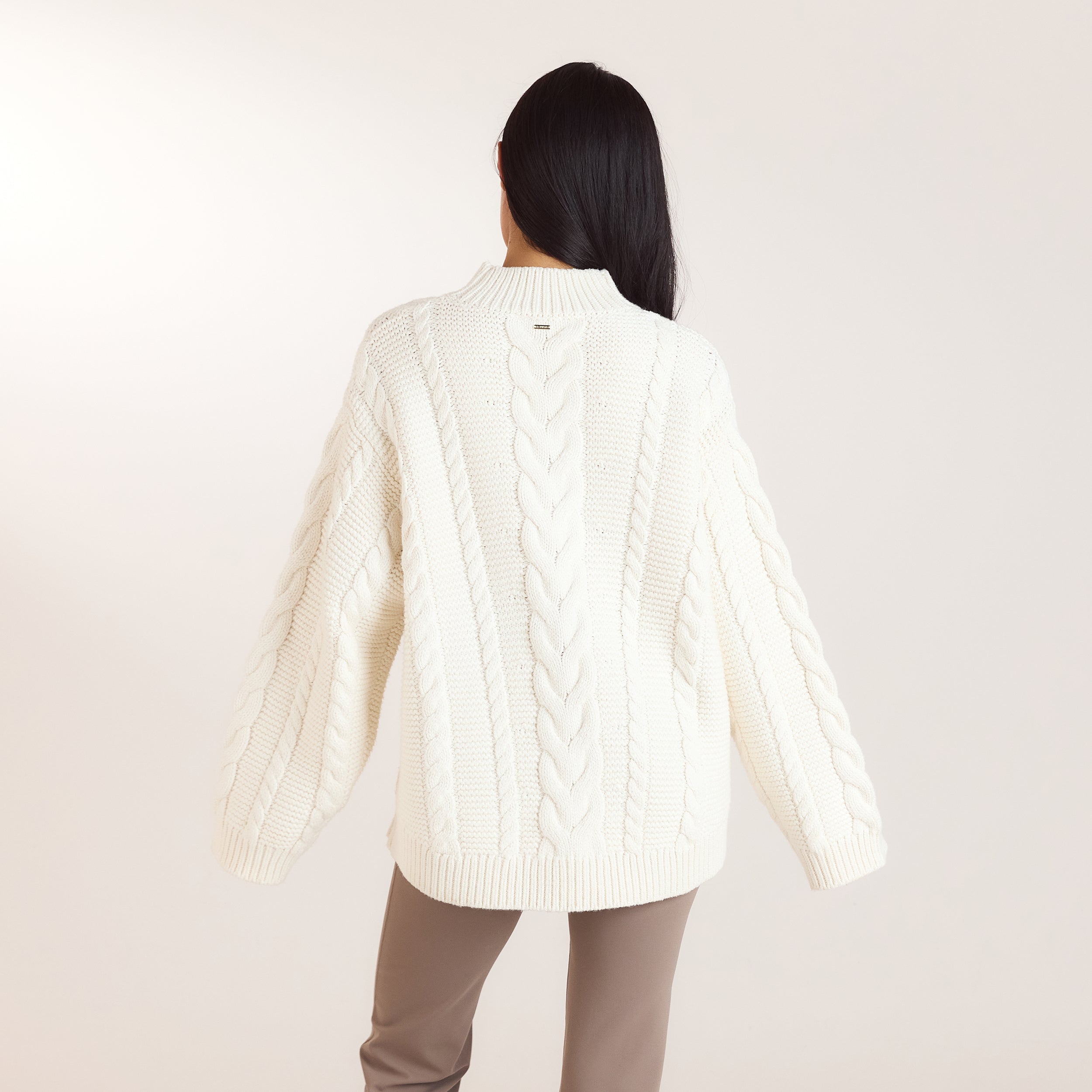 Pull Torsadé Oversize | Pull Torsadé Oversize - Crème