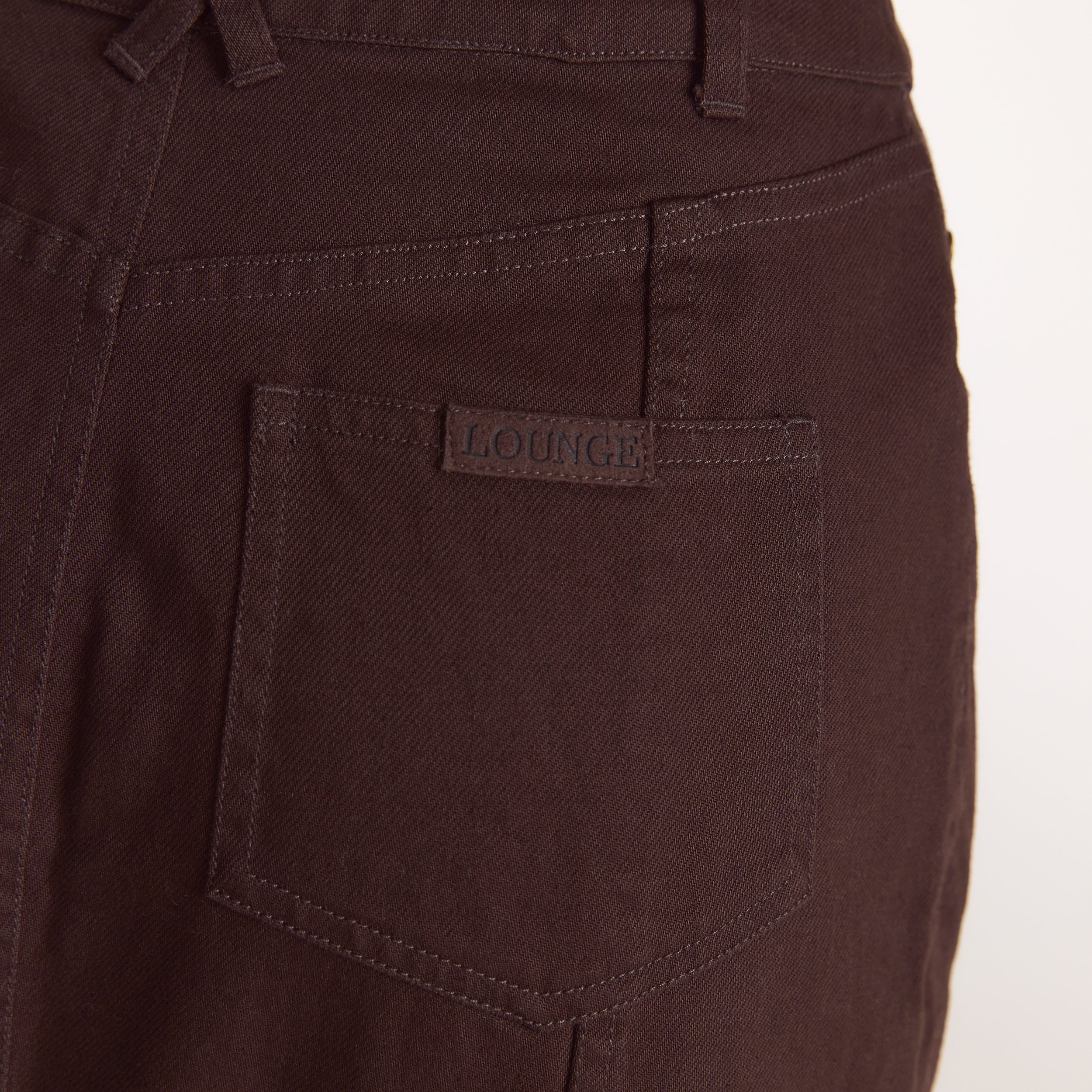 Jupe Longue en Denim | Jupe Longue en Denim - Chocolat