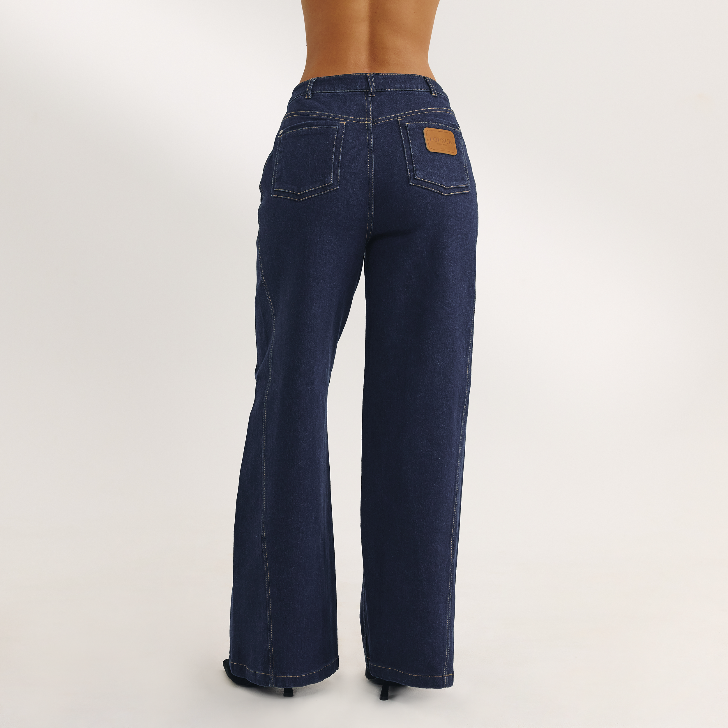Jean Large à Taille Basse | Jean Large à Taille Basse - Indigo