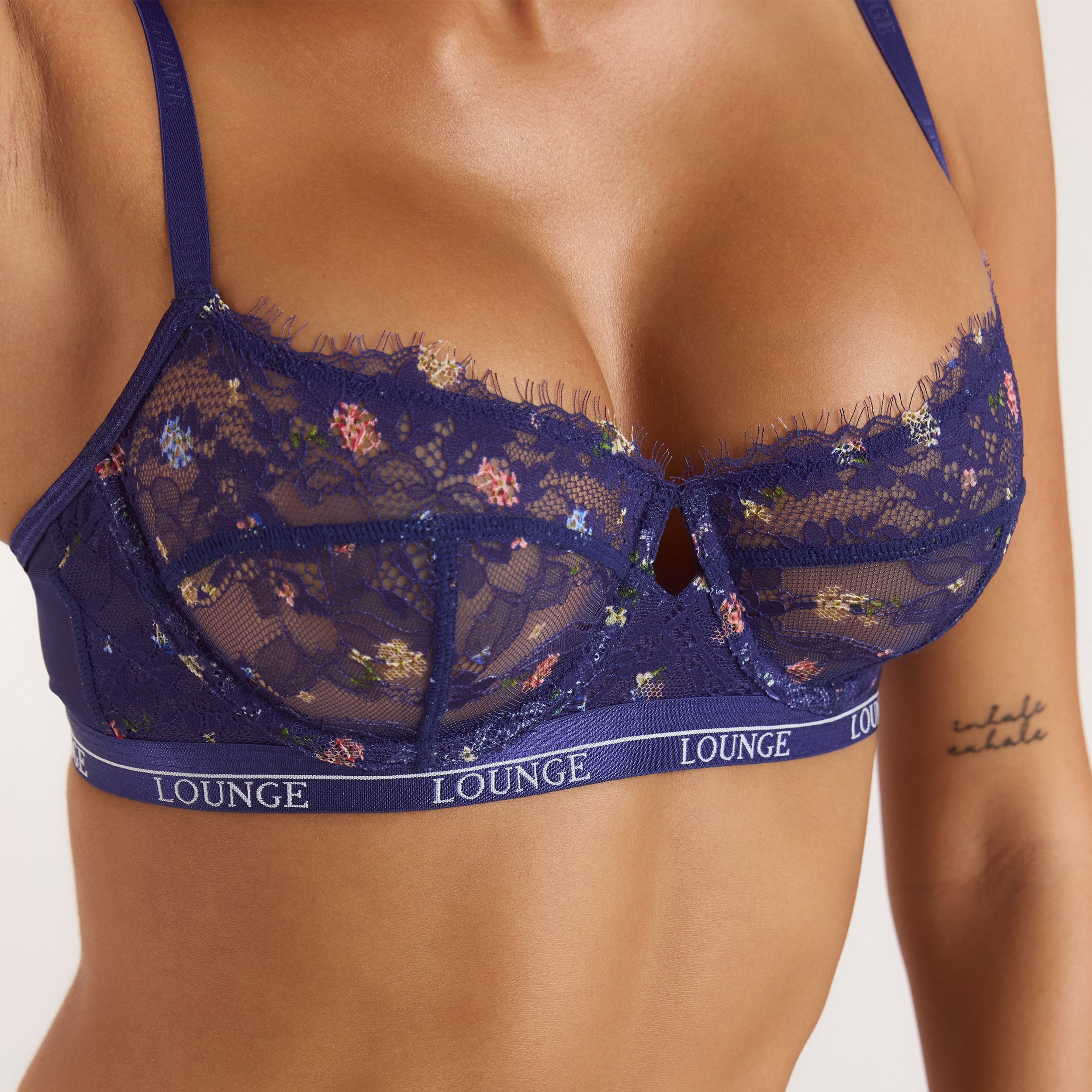 Soutien-gorge Imprimé Entice | Soutien-gorge Imprimé Entice - Bleu Marine Floral