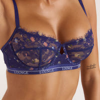 Soutien-gorge Imprimé Entice - Bleu Marine Floral