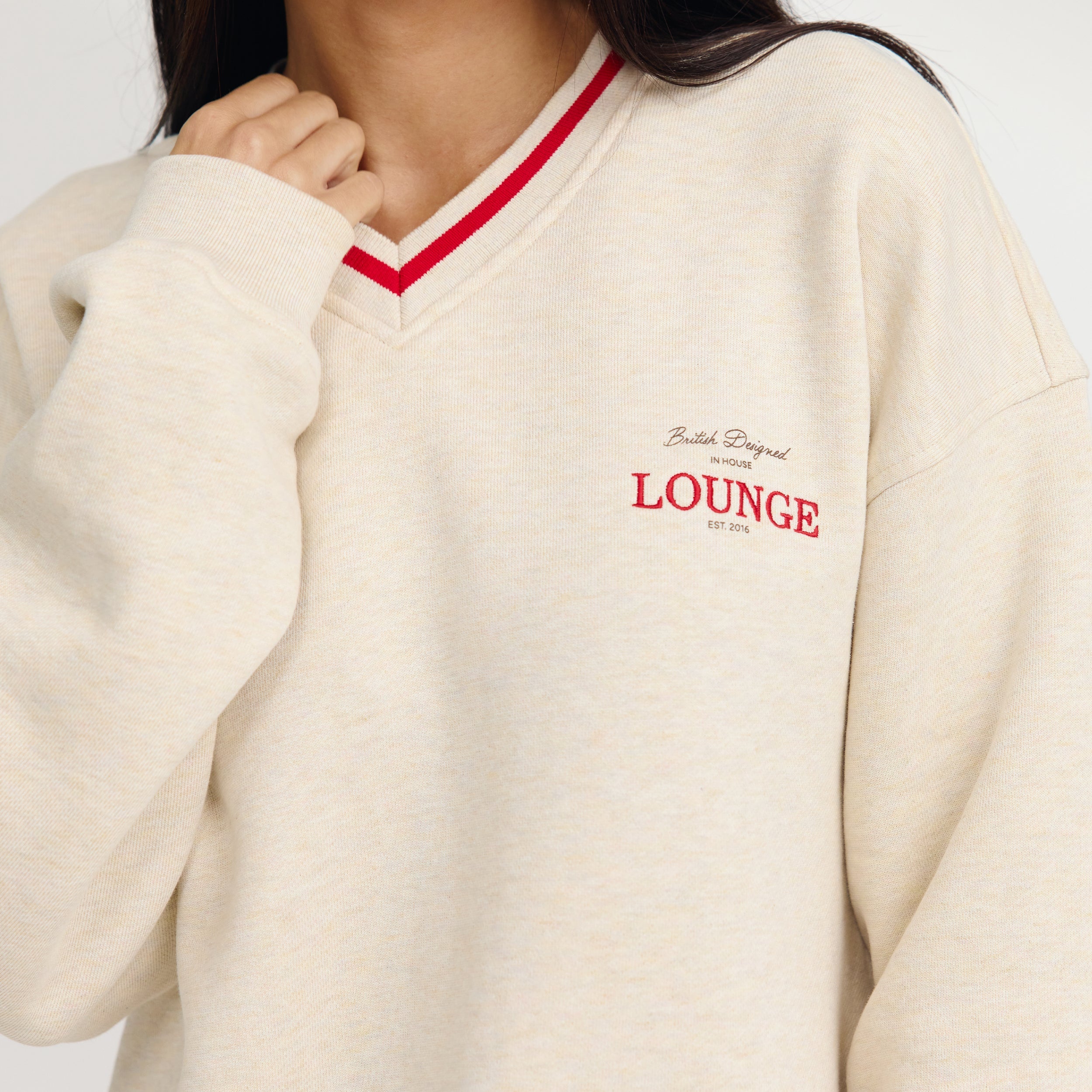 Pull à Col en V | Pull à Col en V - Flocon d'Avoine