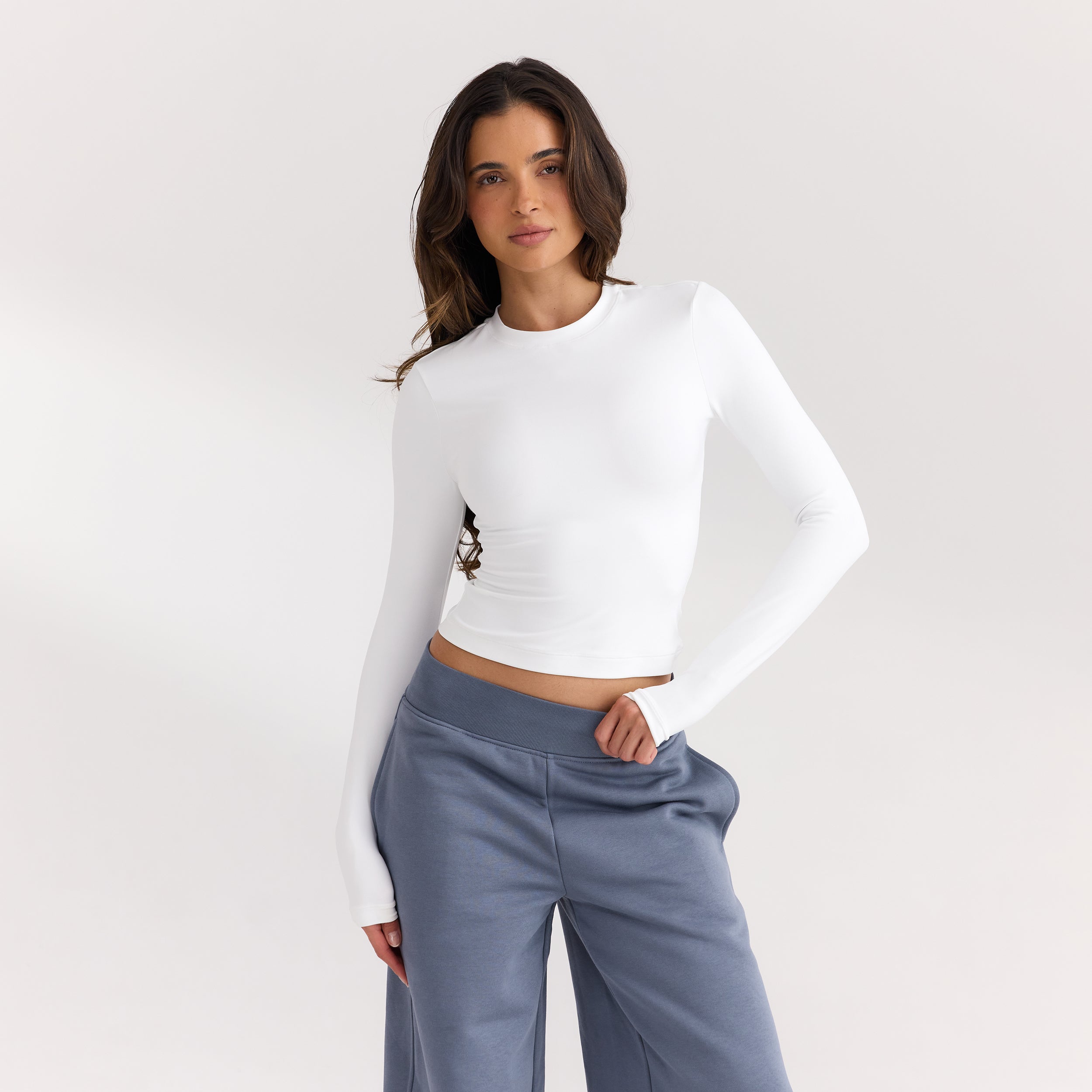 Top à Manches Longues ContourSoft™ | Top à Manches Longues ContourSoft™ - Blanc