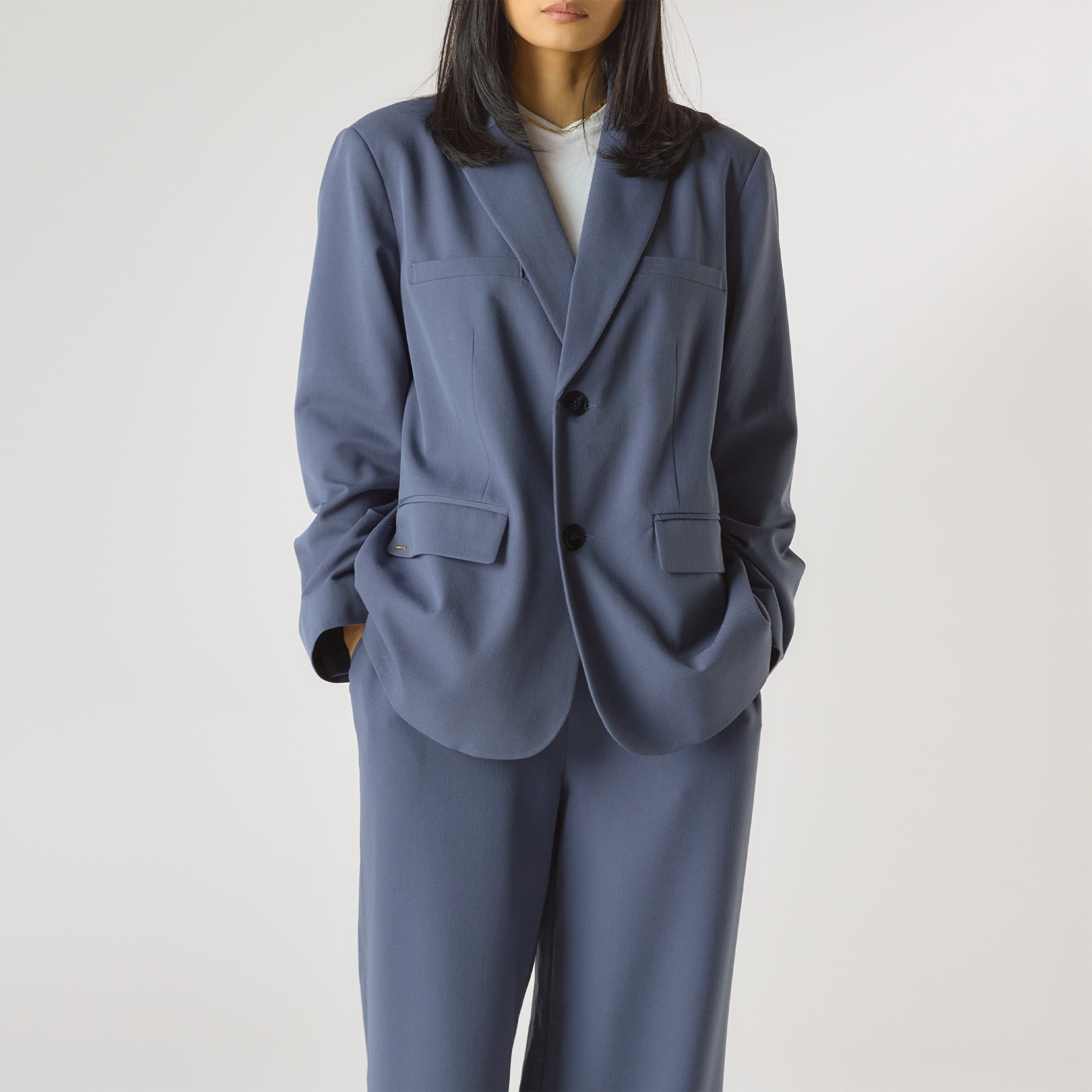 Blazer Oversize | Blazer Oversize - Bleu