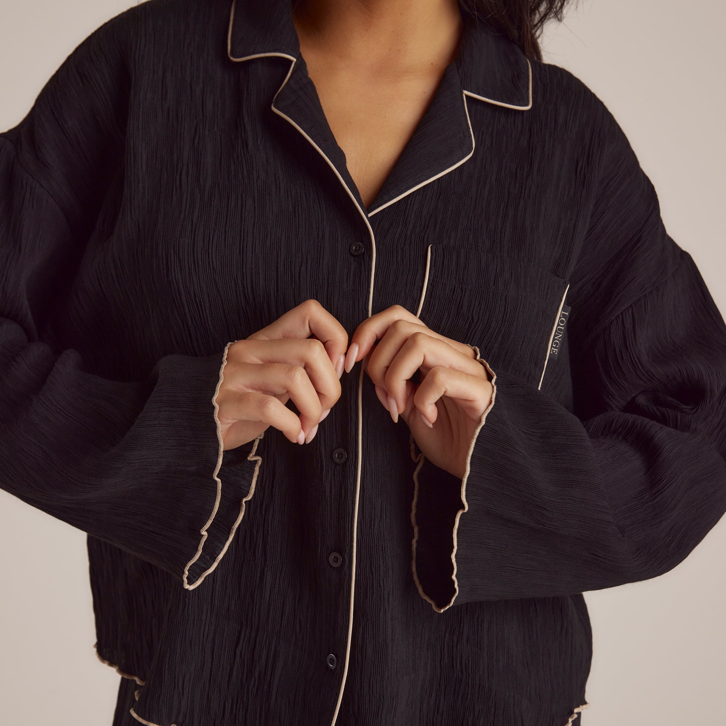 Chemise de Pyjama Crinkle  | Imaani, S