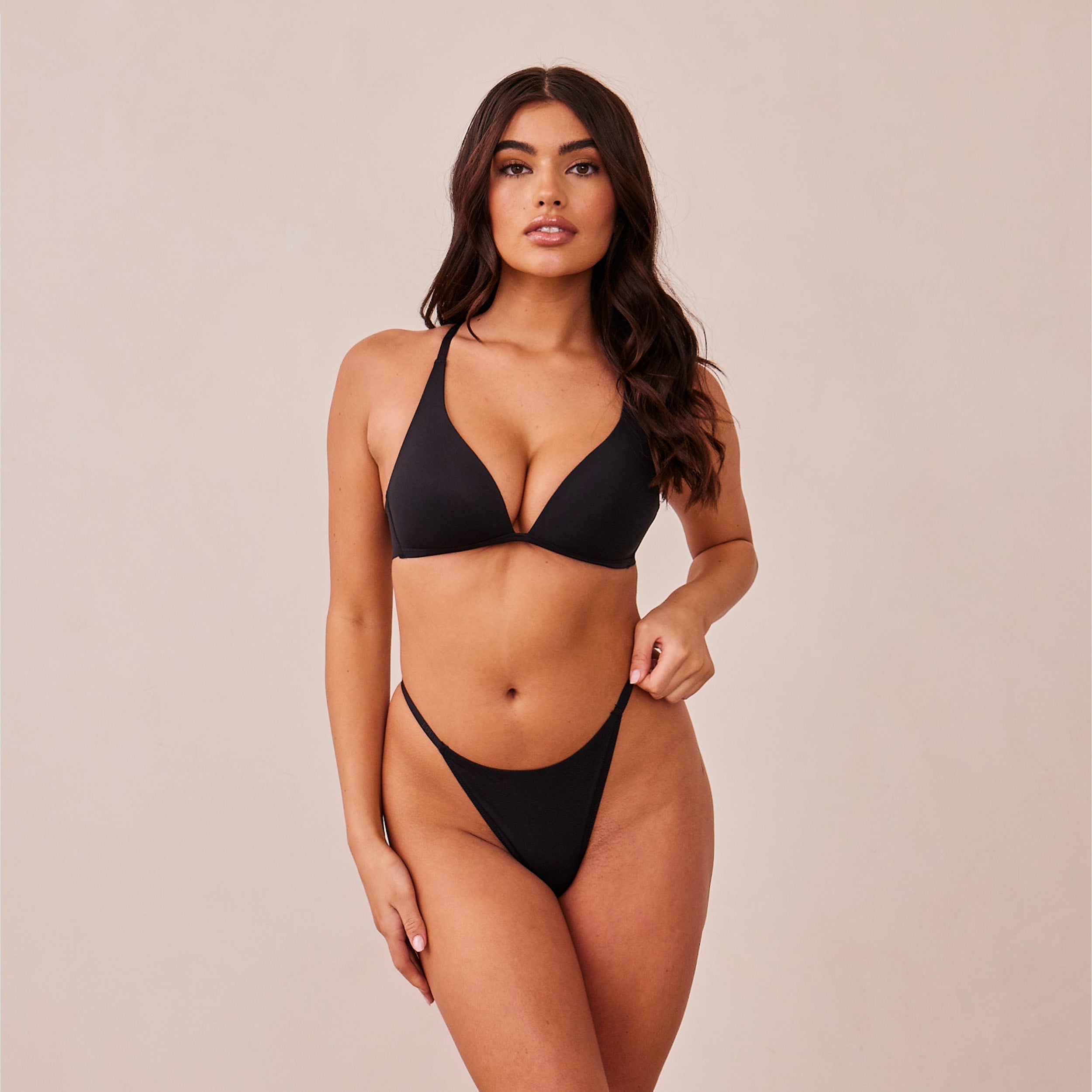 Light Non-wire Plunge T-shirt Soutien-Gorge  | Dakota, S/S (String)