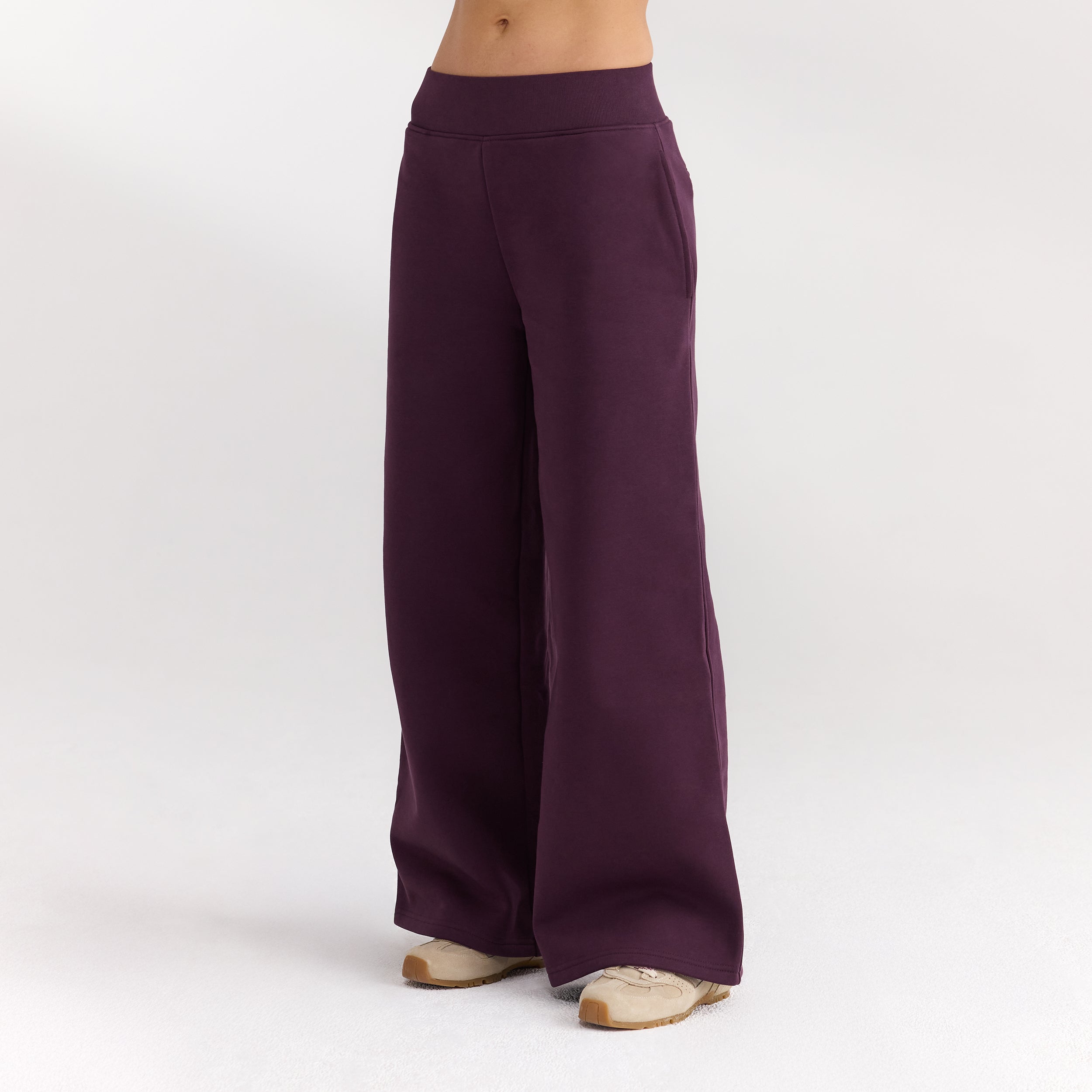 Jogging à Jambe Droite | Jogging à Jambe Droite - Laque cerise