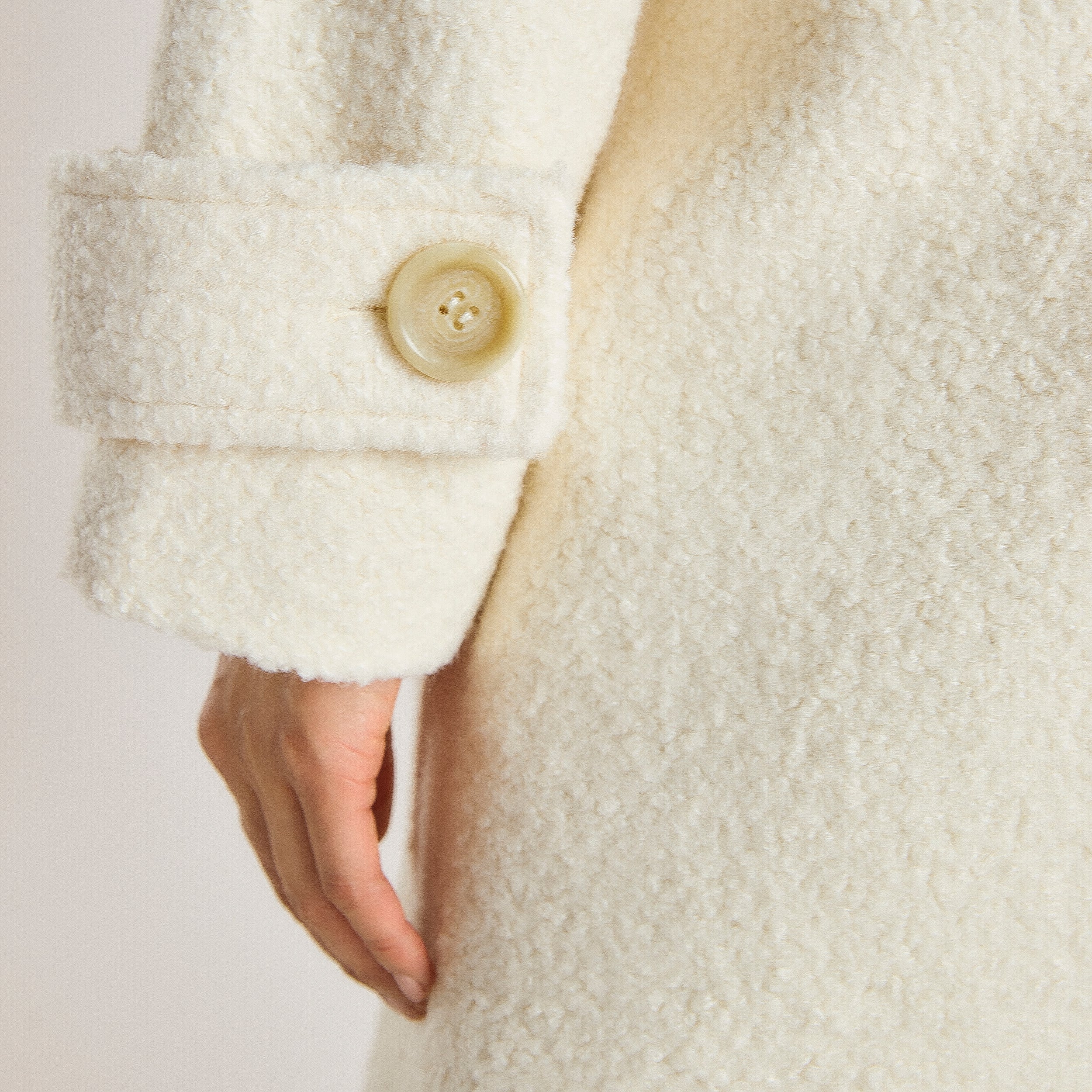 Manteau en Shearling | Manteau en Shearling - Crème