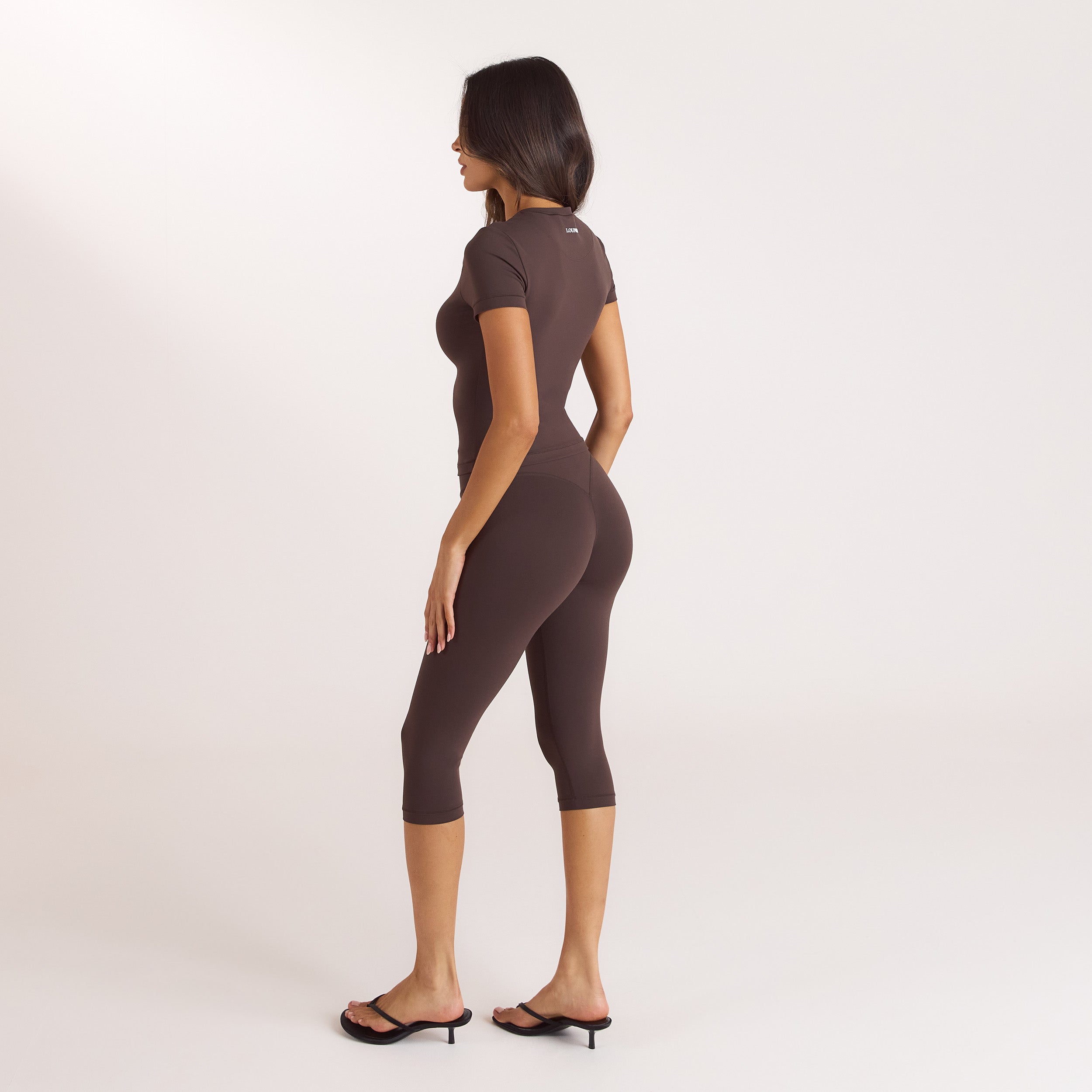 Legging Longueur Capri ContourSoft | Legging Longueur Capri ContourSoft - Chocolat Noir