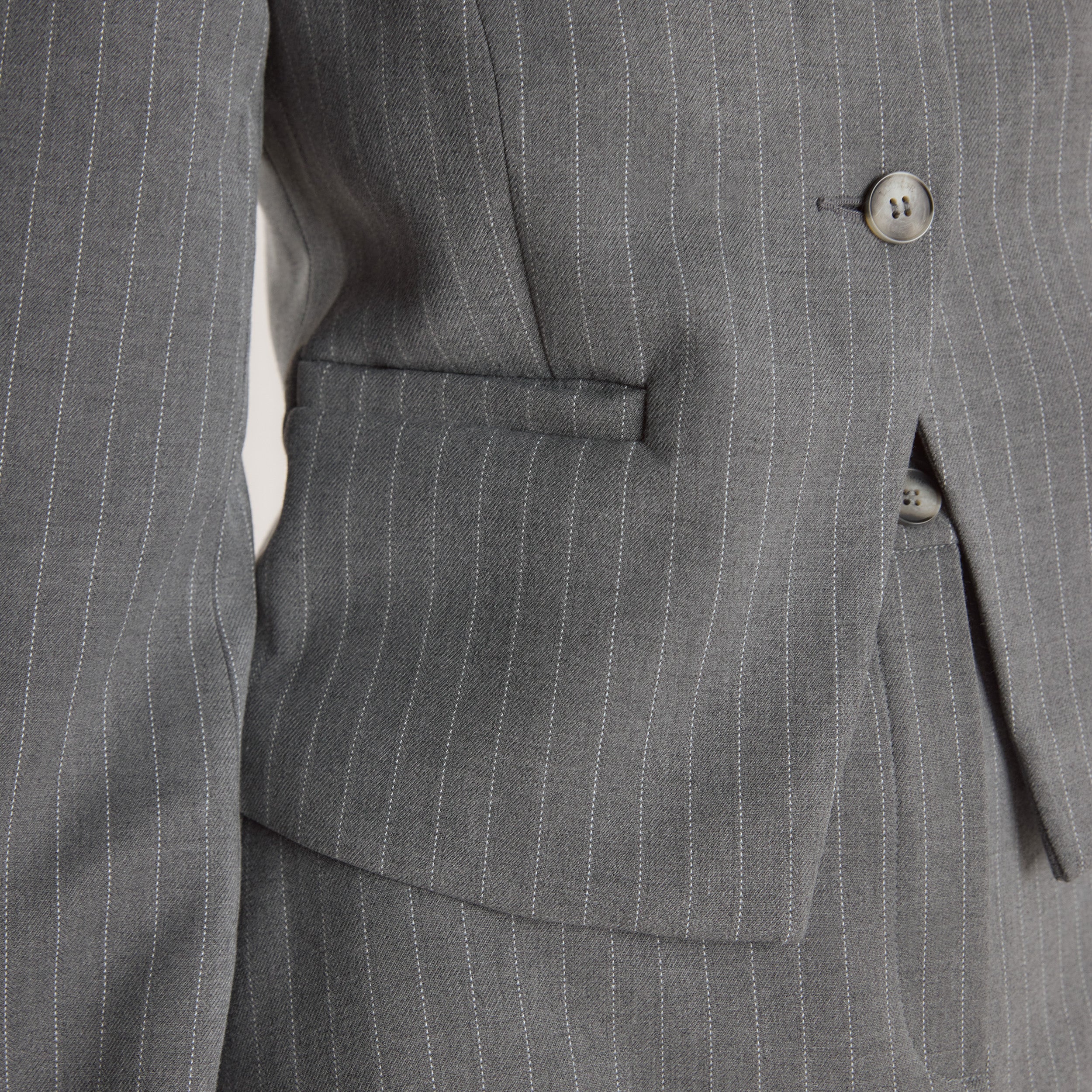 Veste Ajustée | Veste Ajustée - Rayures Grises