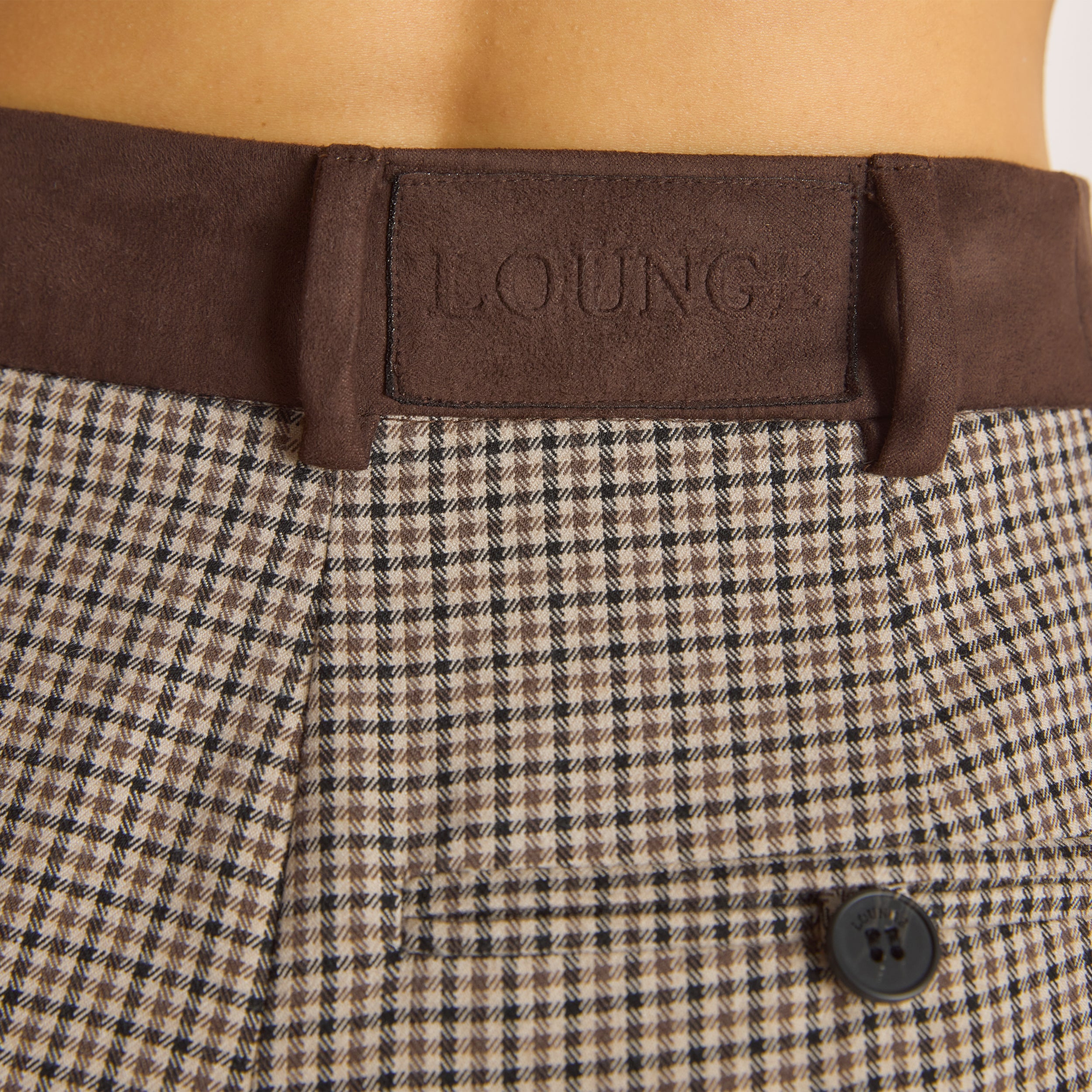 Pantalon Pied-de-Poule | Pantalon Pied-de-Poule - Marron