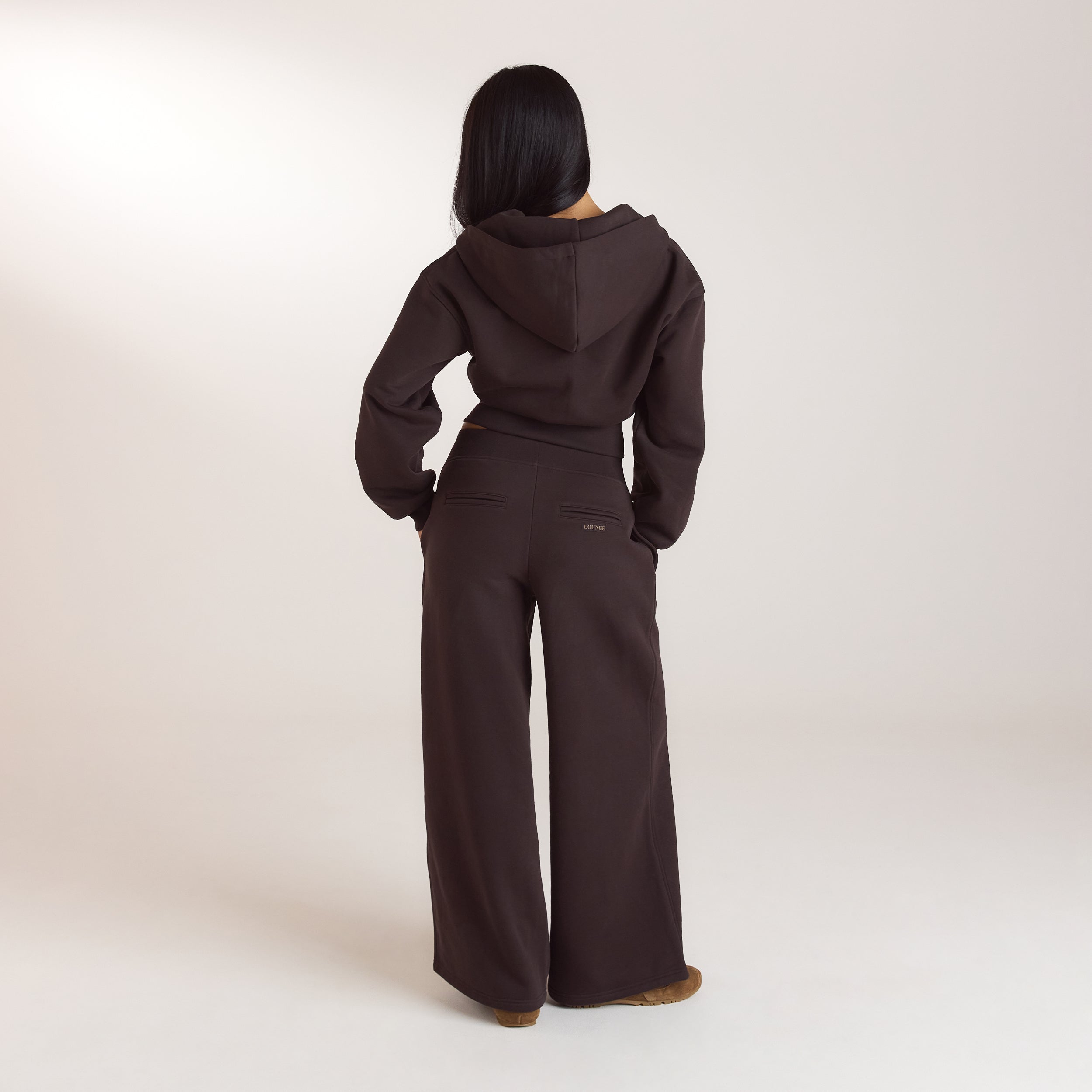 Pantalon de Jogging Droit | Pantalon de Jogging Droit - Chocolat Noir