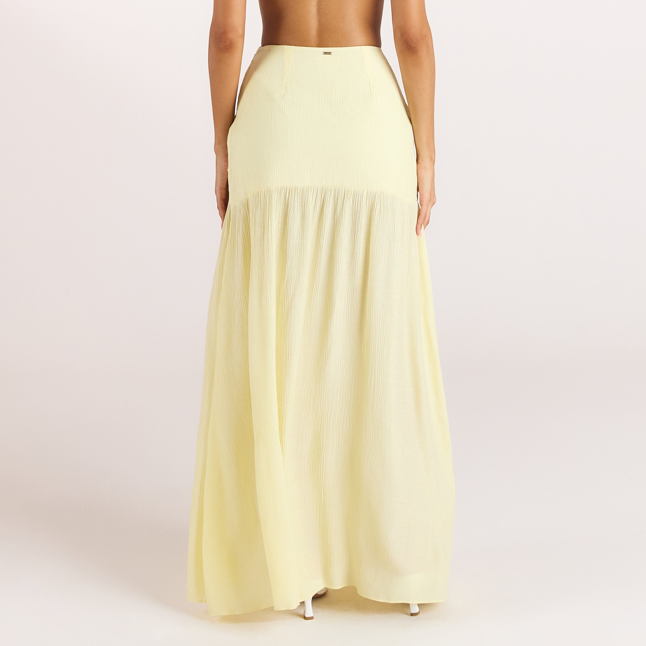 Jupe Maxi Transparente | Jupe Maxi Transparente - Jaune Citron