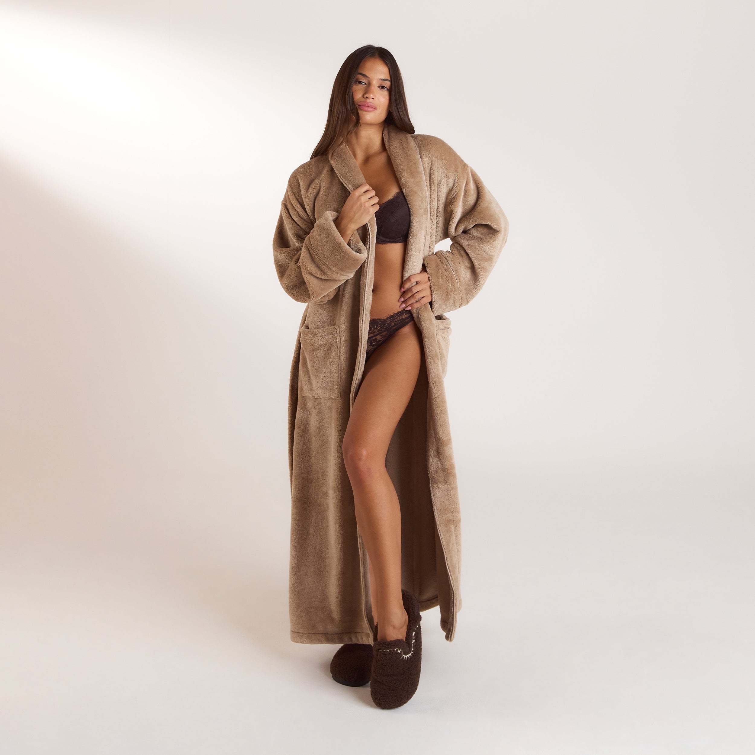 Peignoir Long | Peignoir Long - Beige