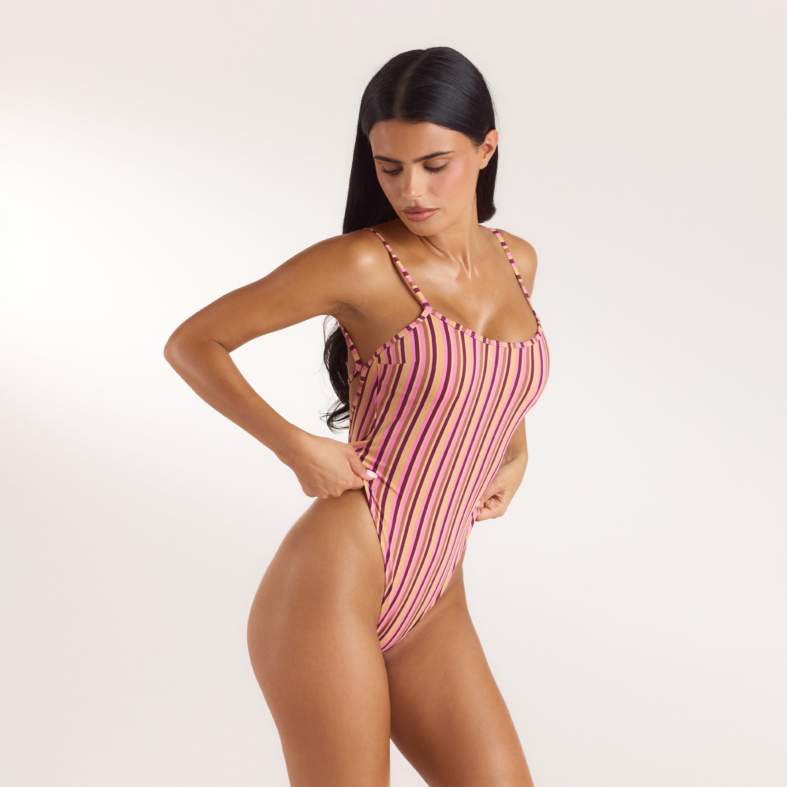 Maillot de Bain Sunstripe | Maillot de Bain Sunstripe - Rayures Rétro