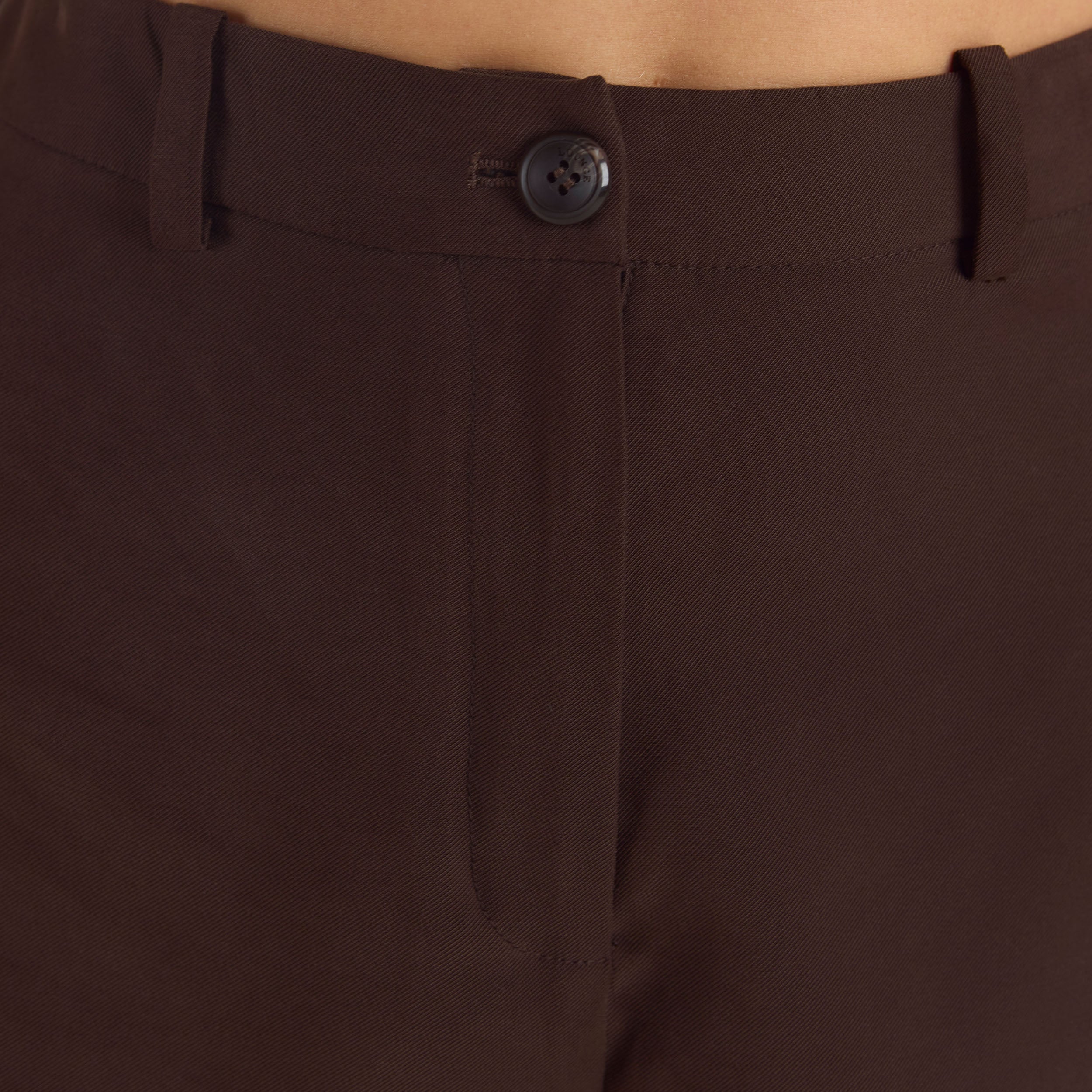 Short Ajusté Taille Haute | Short Ajusté Taille Haute - Chocolat