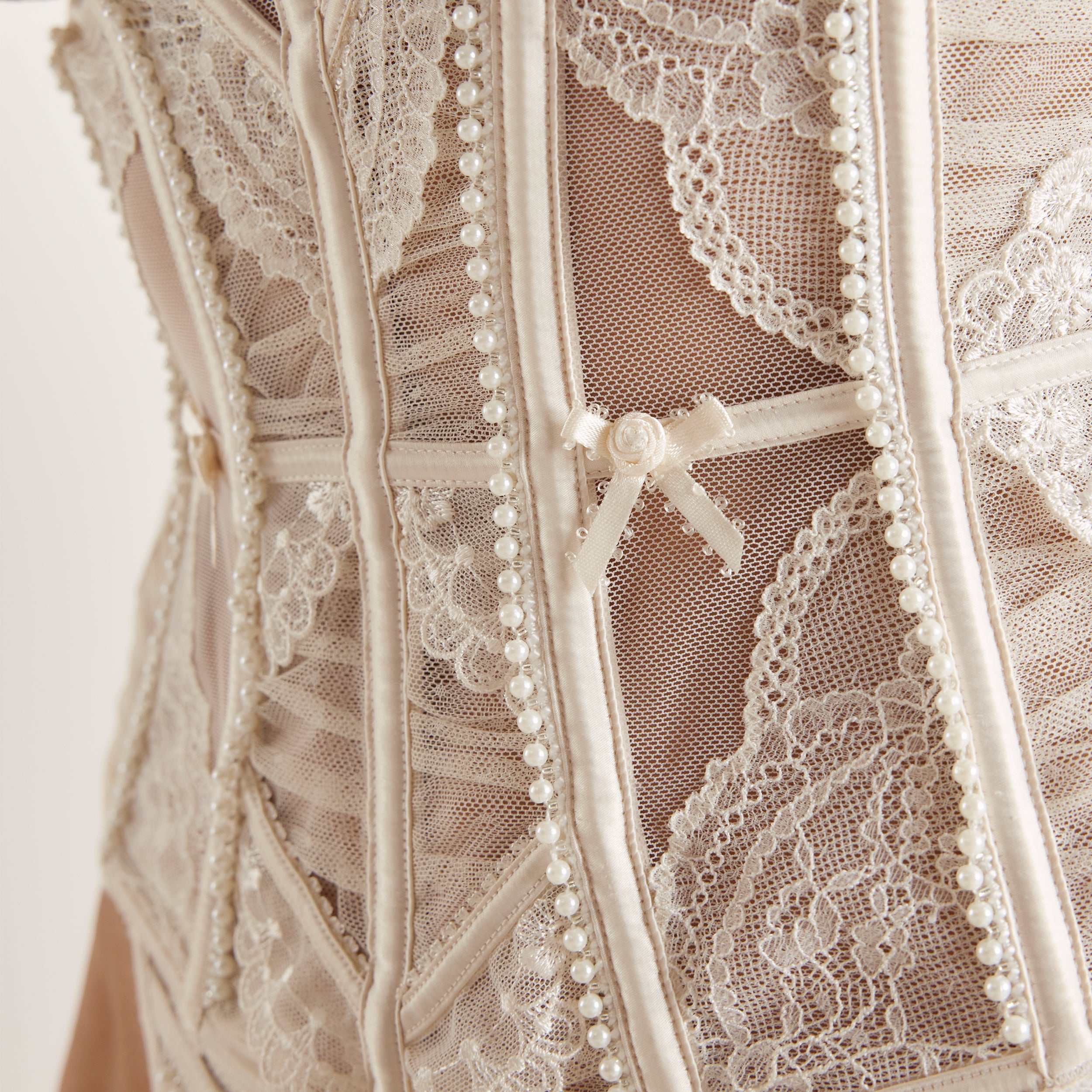 Ensemble Corset Christina | Corset Christina (Ensemble) - Ivoire