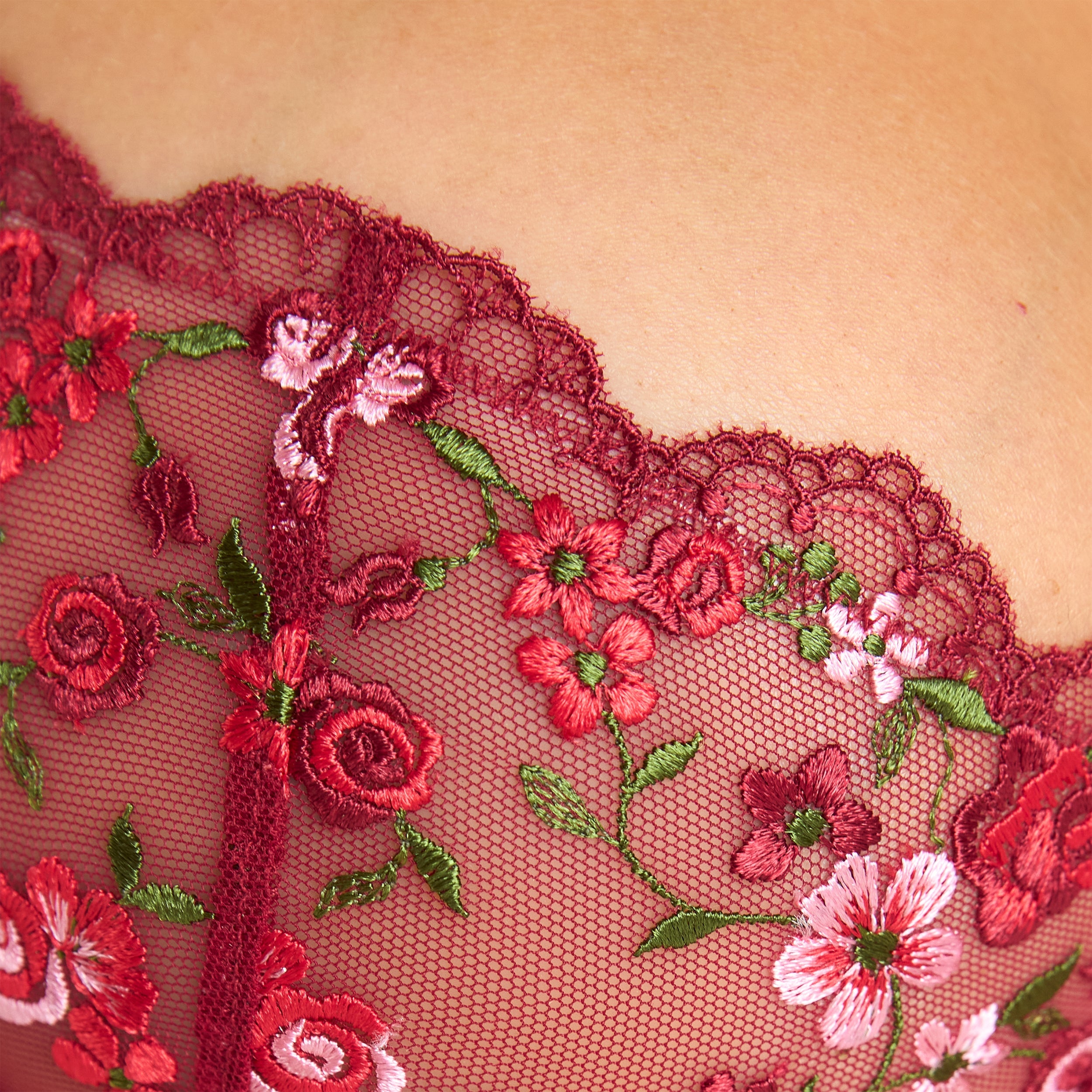 Ensemble Intimates Gisèle | Soutien-gorge Gisèle Intimates (Ensemble) - Vin Rouge