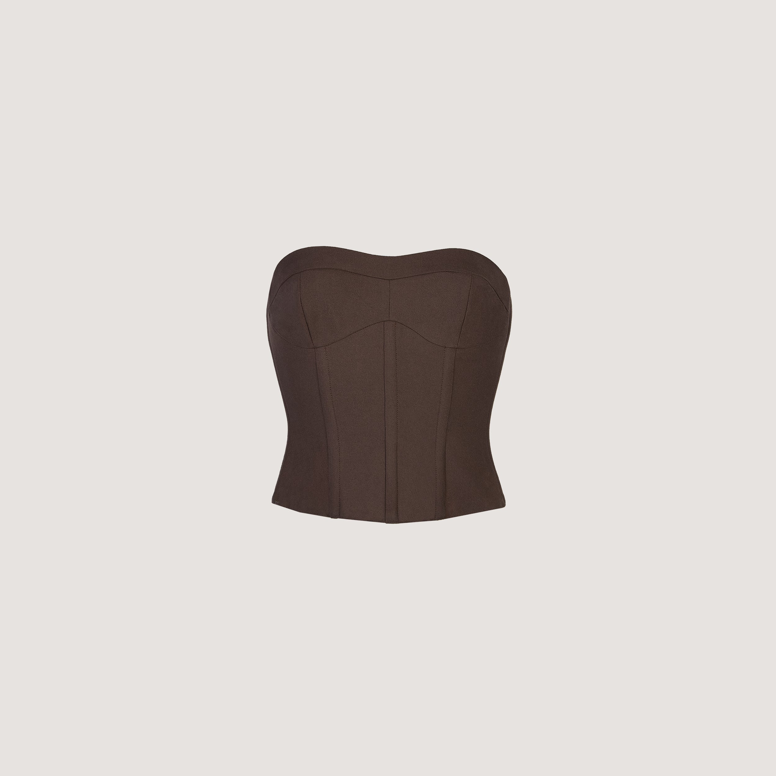 Bustier Bandeau | Bustier Bandeau - Marron Foncé