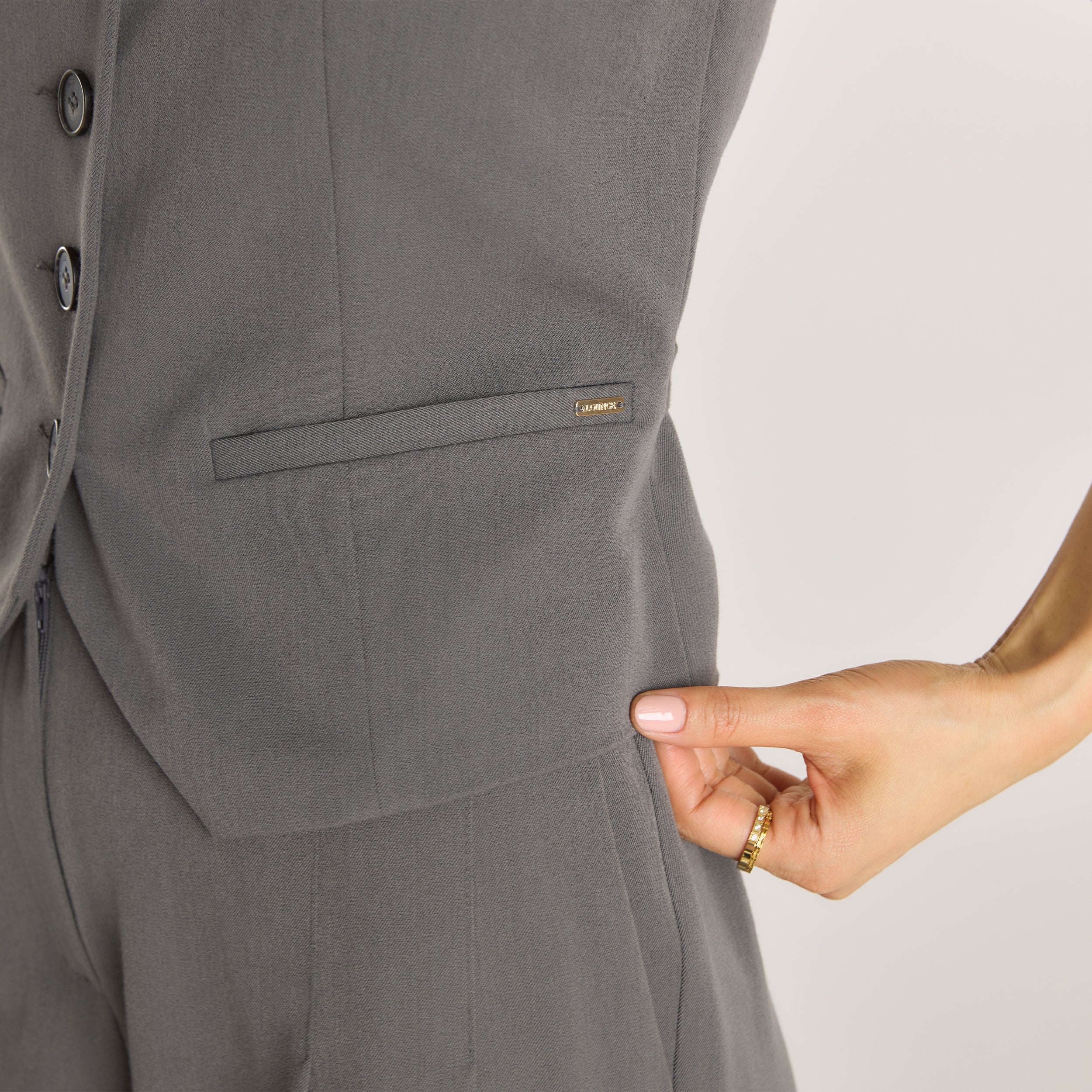 Gilet Ajusté | Gilet Ajusté - Charbon