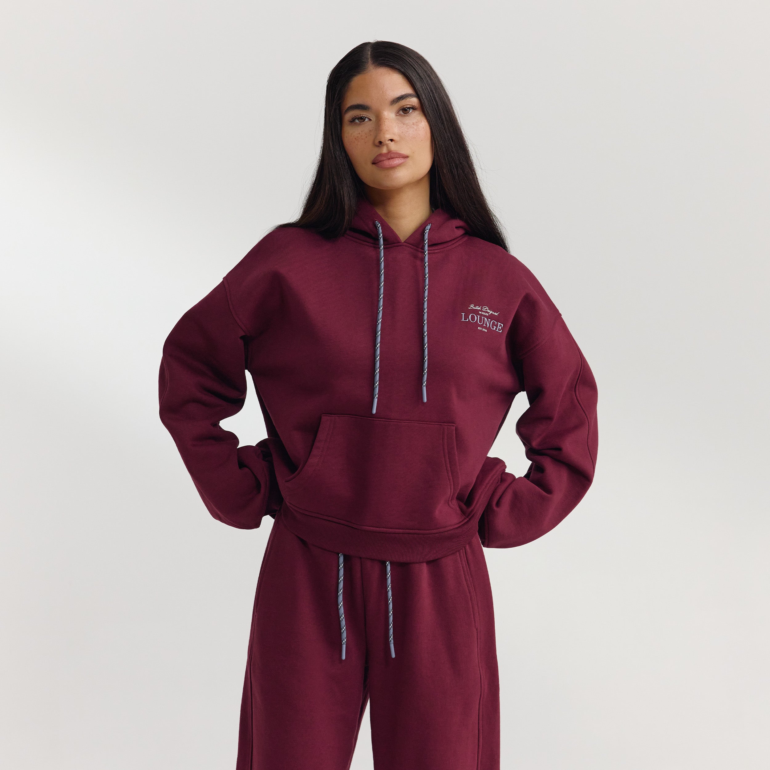 Sweat à Capuche Oversize - Laque Cerise