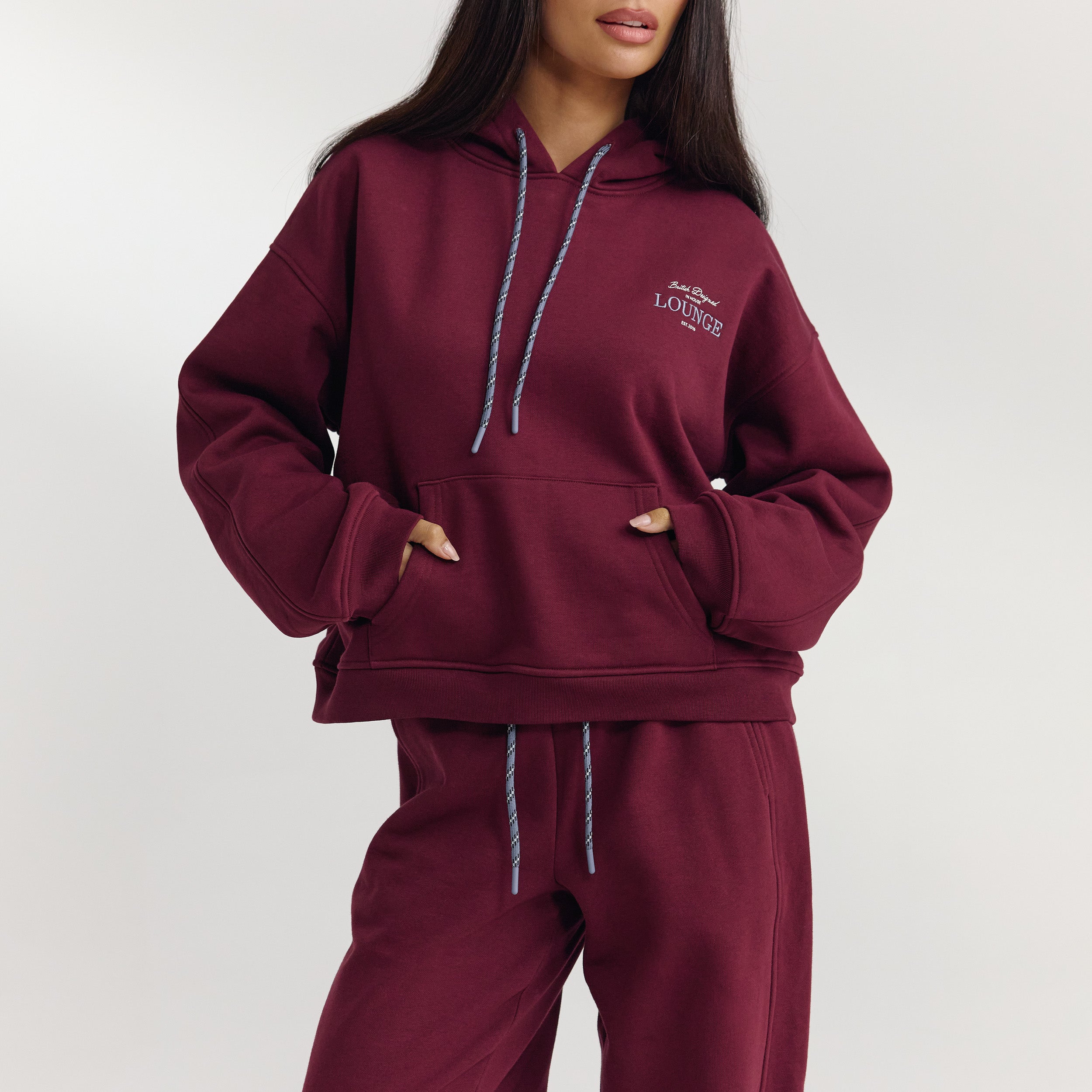Sweat à Capuche Oversize - Laque Cerise alternate