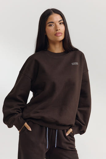 Pull Oversize - Chocolat Noir