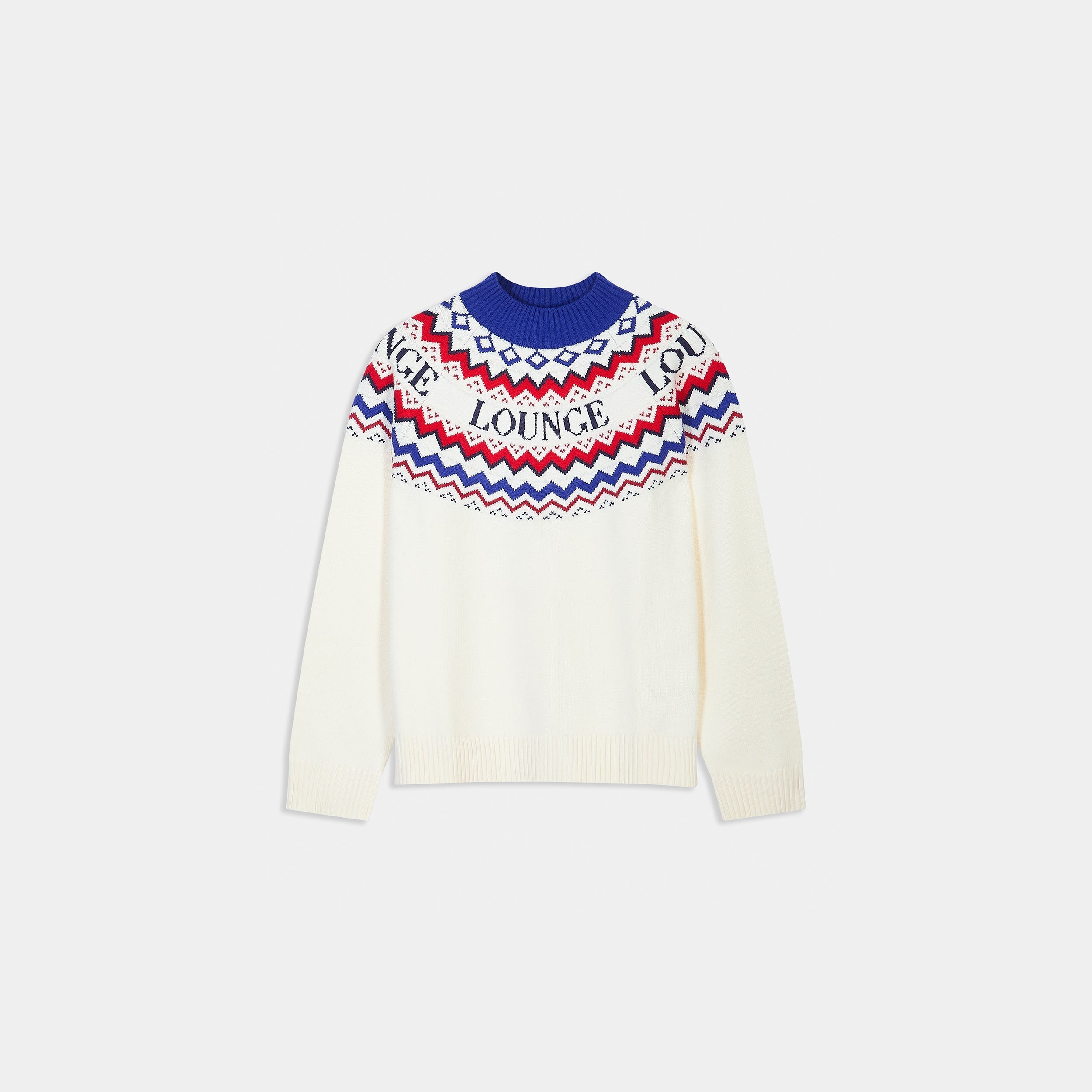 Pull Jacquard | Pull Jacquard - Crème/Rouge