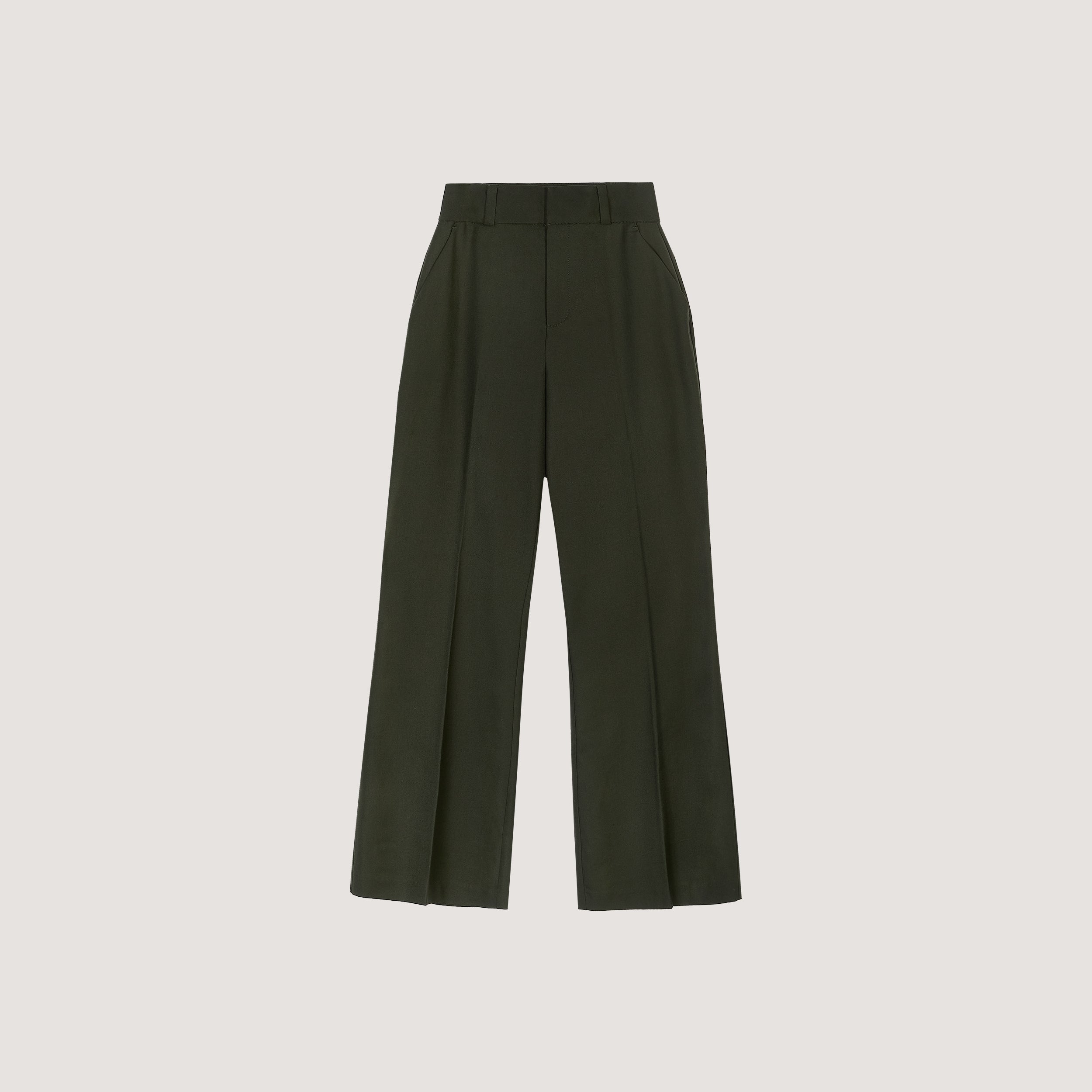 Pantalon Évasé | Pantalon Évasé - Vert Foncé