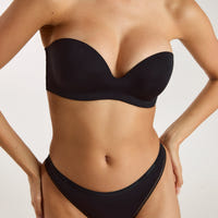 Soutien-gorge à Armatures Sans Bretelles - Noir