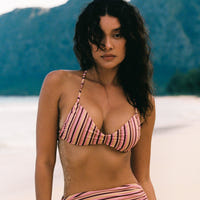 Bralette de Bikini Sunstripe - Rayures Rétro