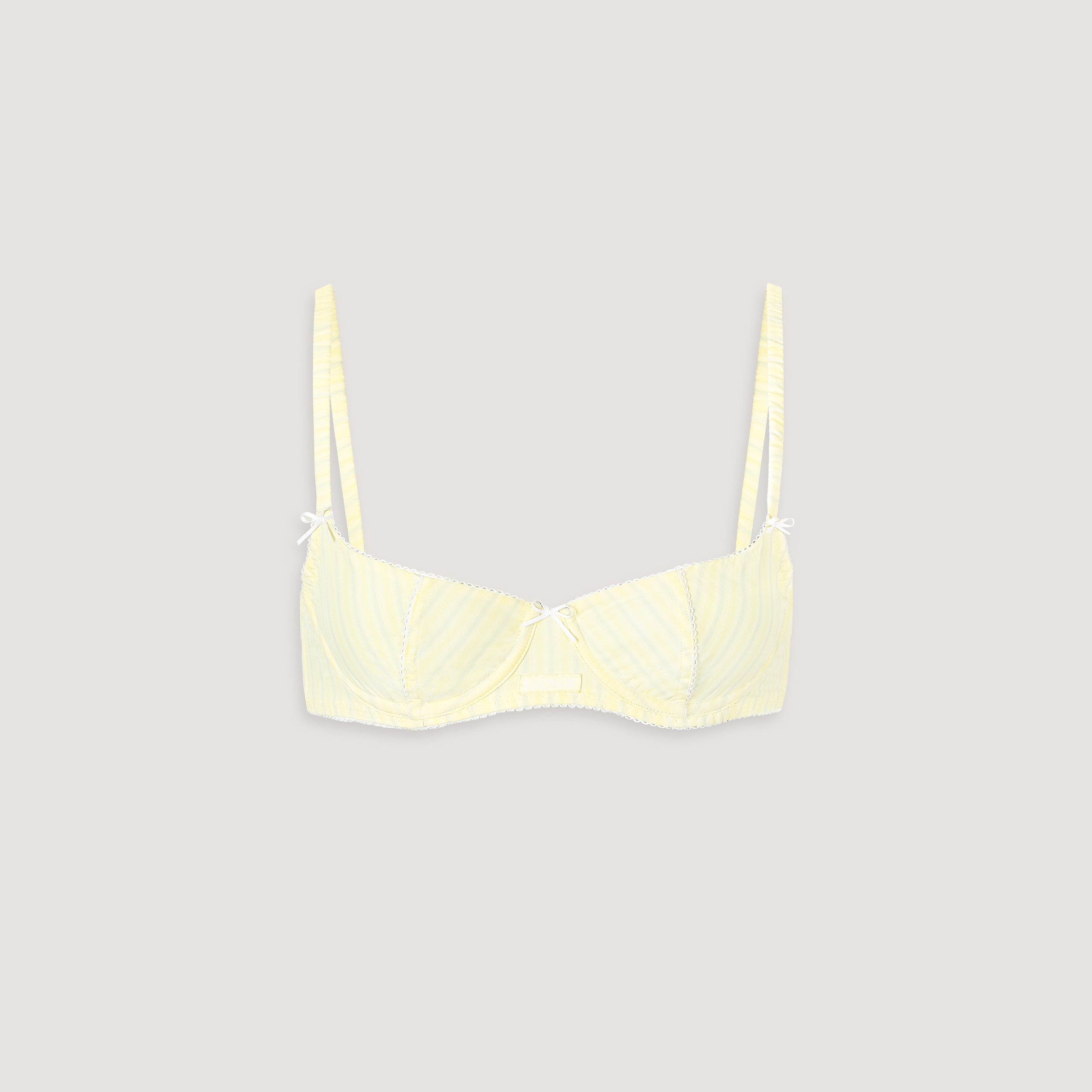 Soutien-Gorge en Coton Rayé | Soutien-Gorge en Coton Rayé - Jaune